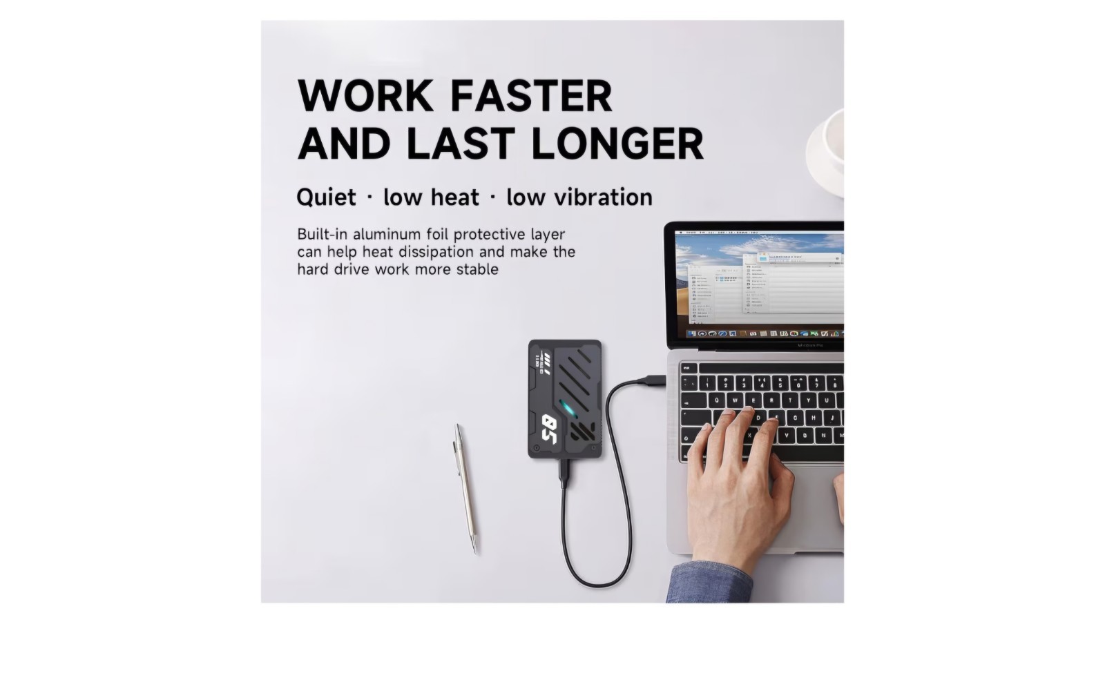 250G Portable External Hard Drive USB 3.0 HDD Storage for PC, Laptop, Mac New