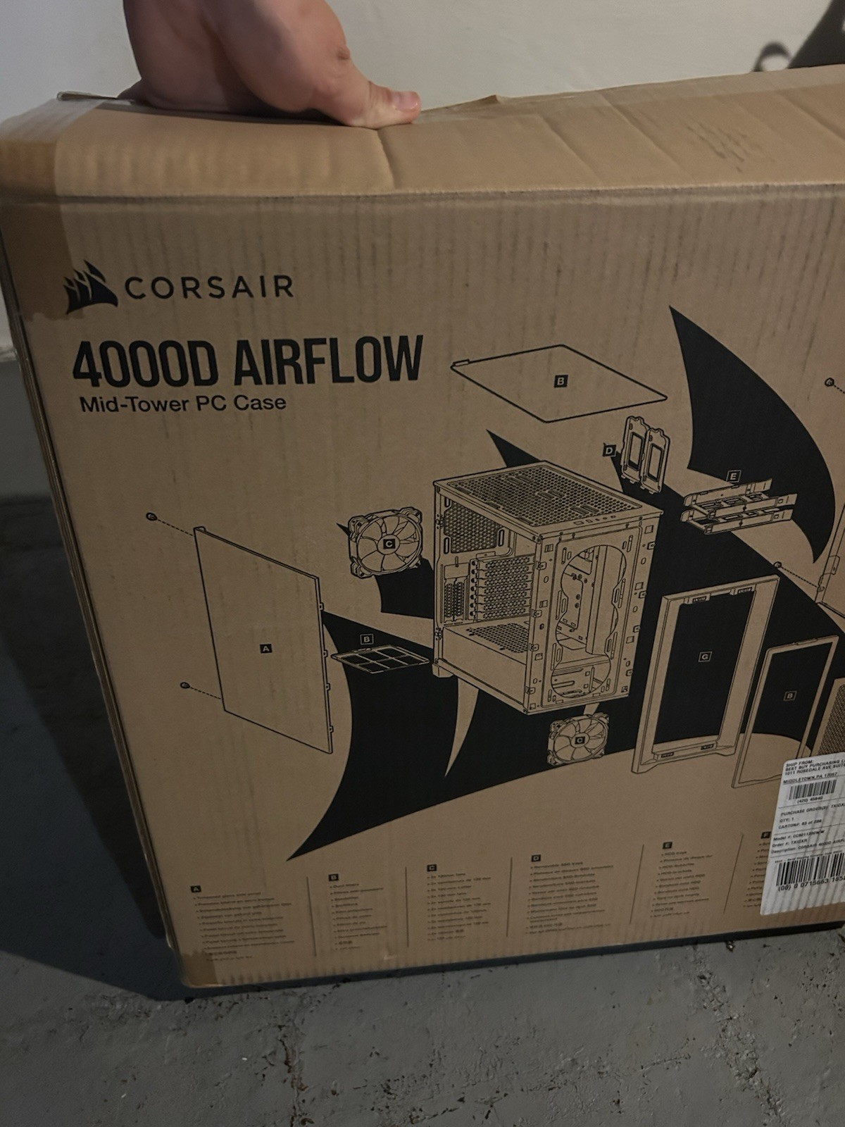 CORSAIR iCUE 4000D RGB AIRFLOW Mid Tower Case – Black