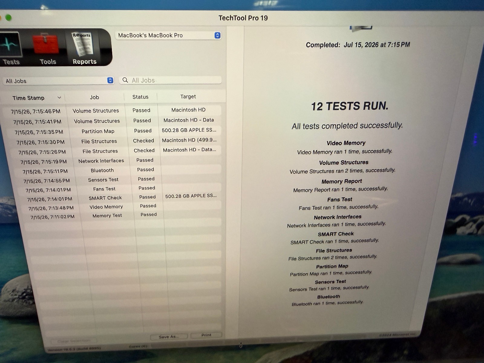 Apple MacBook Pro 2019 16″ Core i7 2.6GHz 16GB 512GB Pro 5300M 4GB Tahoe Silver