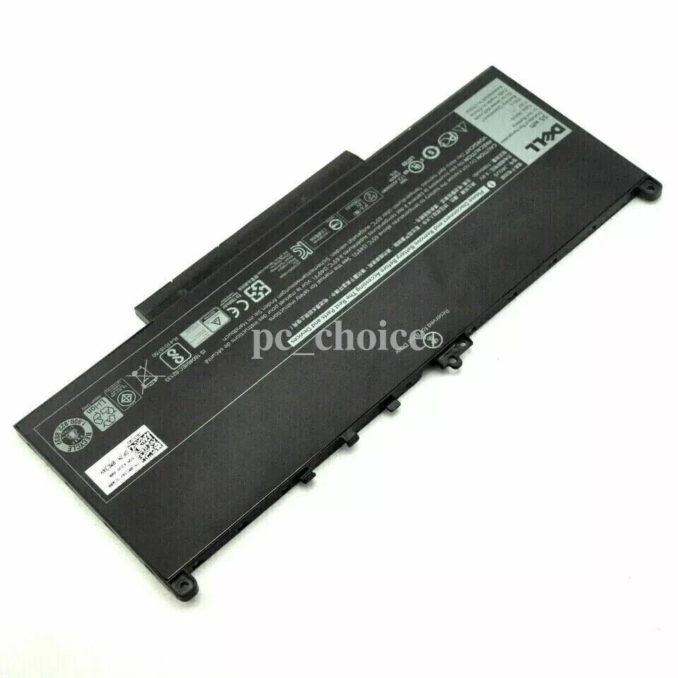 Genuine 55Wh J60J5 Battery for Dell Latitude 12 E7270 14 E7470 MC34Y 1W2Y2 242WD