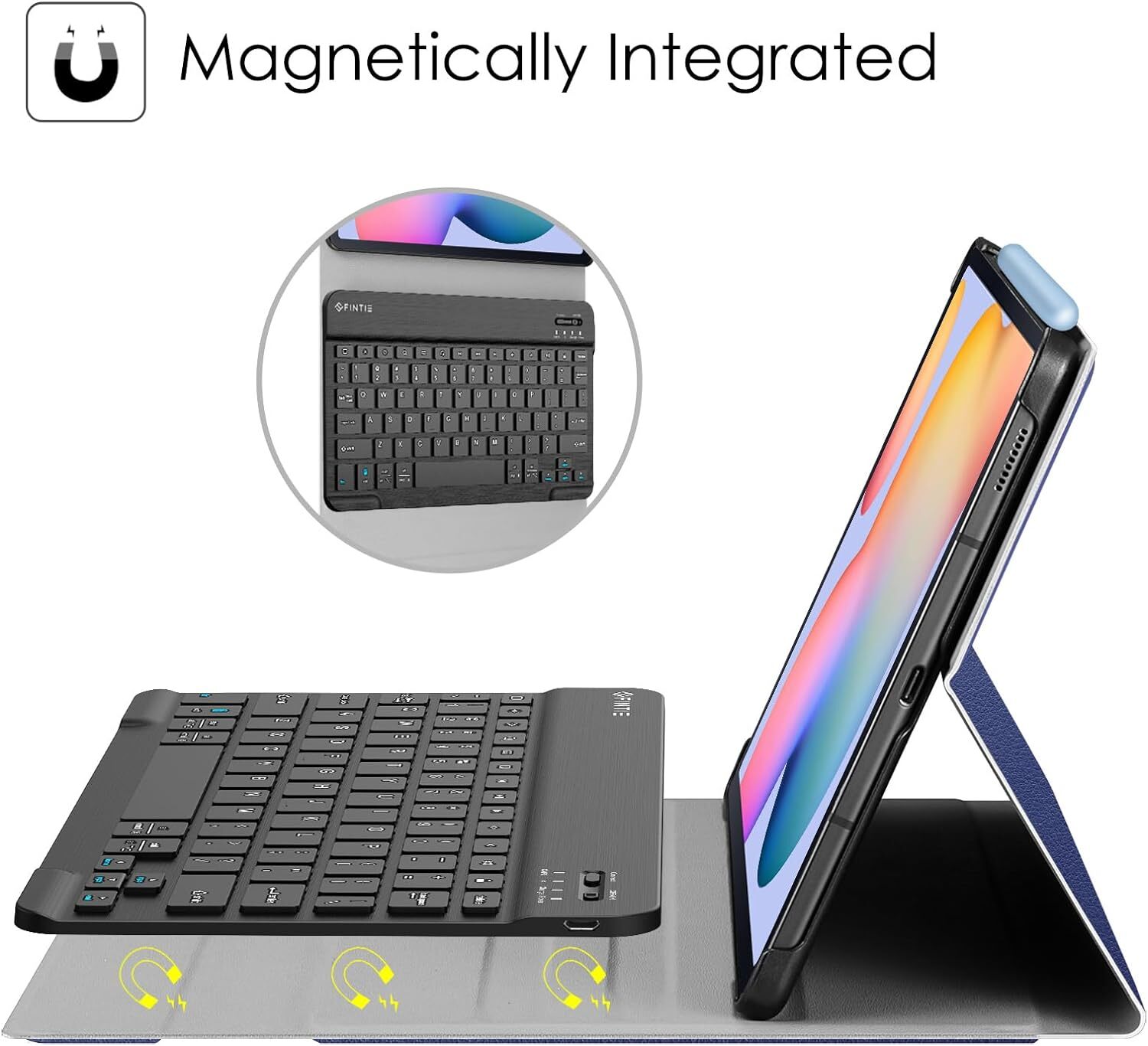 Keyboard Case for Samsung Galaxy Tab S6 Lite 10.4 2022/2020 Detachable Keyboard