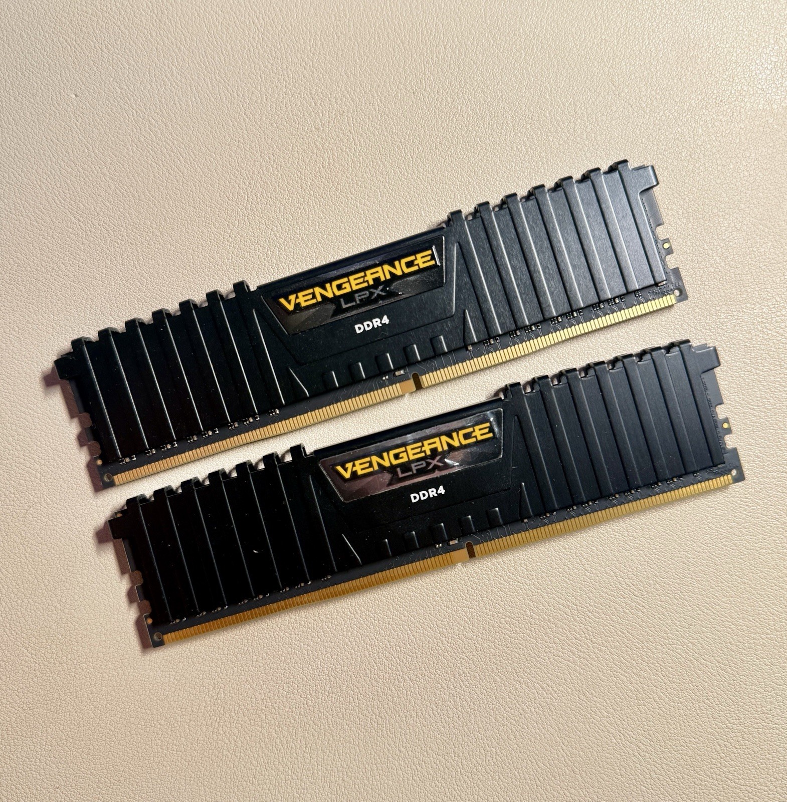 CORSAIR VENGEANCE LPX 16GB (2x8GB) PC4-25600 (DDR4-3200) Memory Kit – Black…