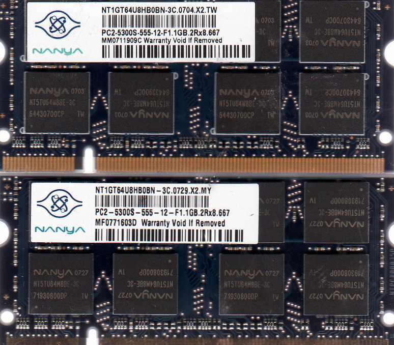 2GB 2x 1GB Toshiba Satellite L45-S7423/L45-S7424/L45-SP2036/L45-SP2046 Memory