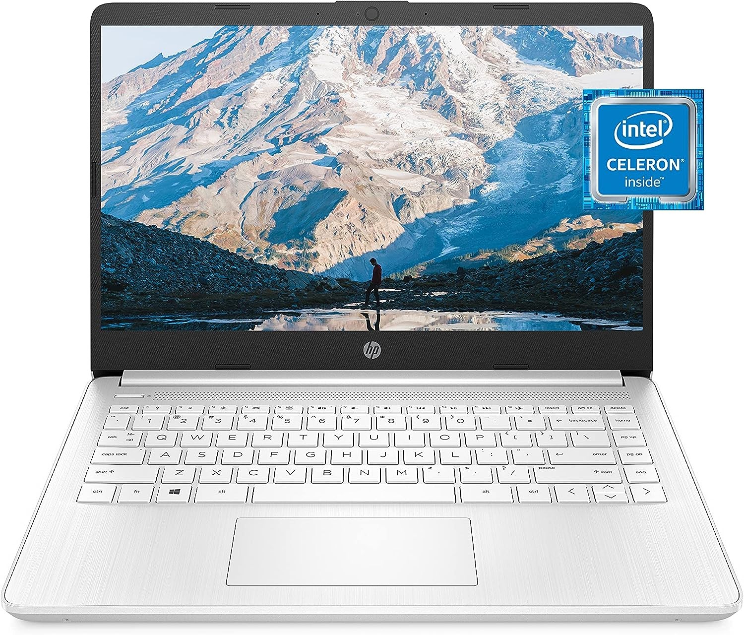 HP 14 Laptop Intel Celeron N4120 4 GB RAM 64 GB Windows 11 Thin Portable 4K