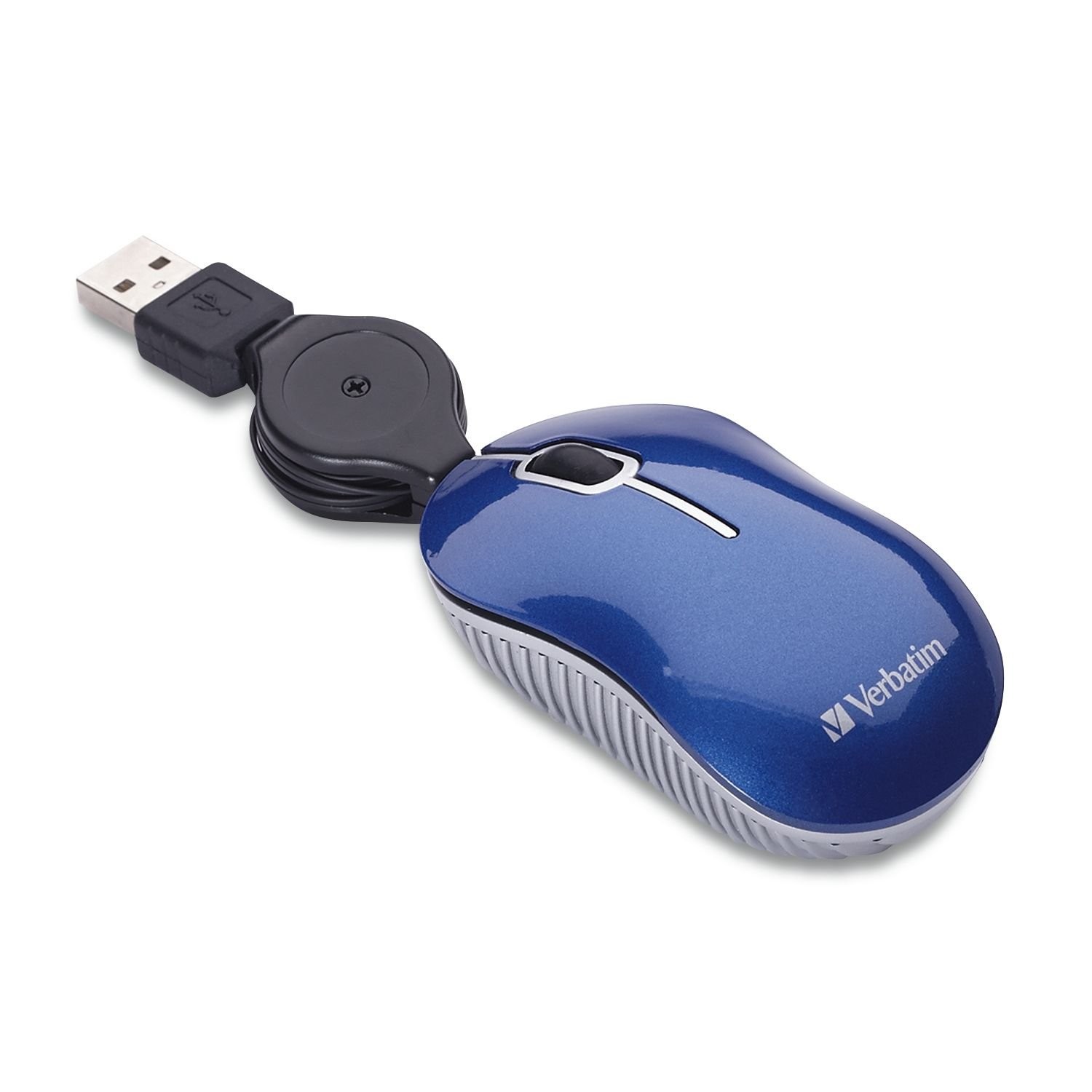 Verbatim Wired Optical Computer Mini USB-A Mouse – Plug & Play Mini, BLUE