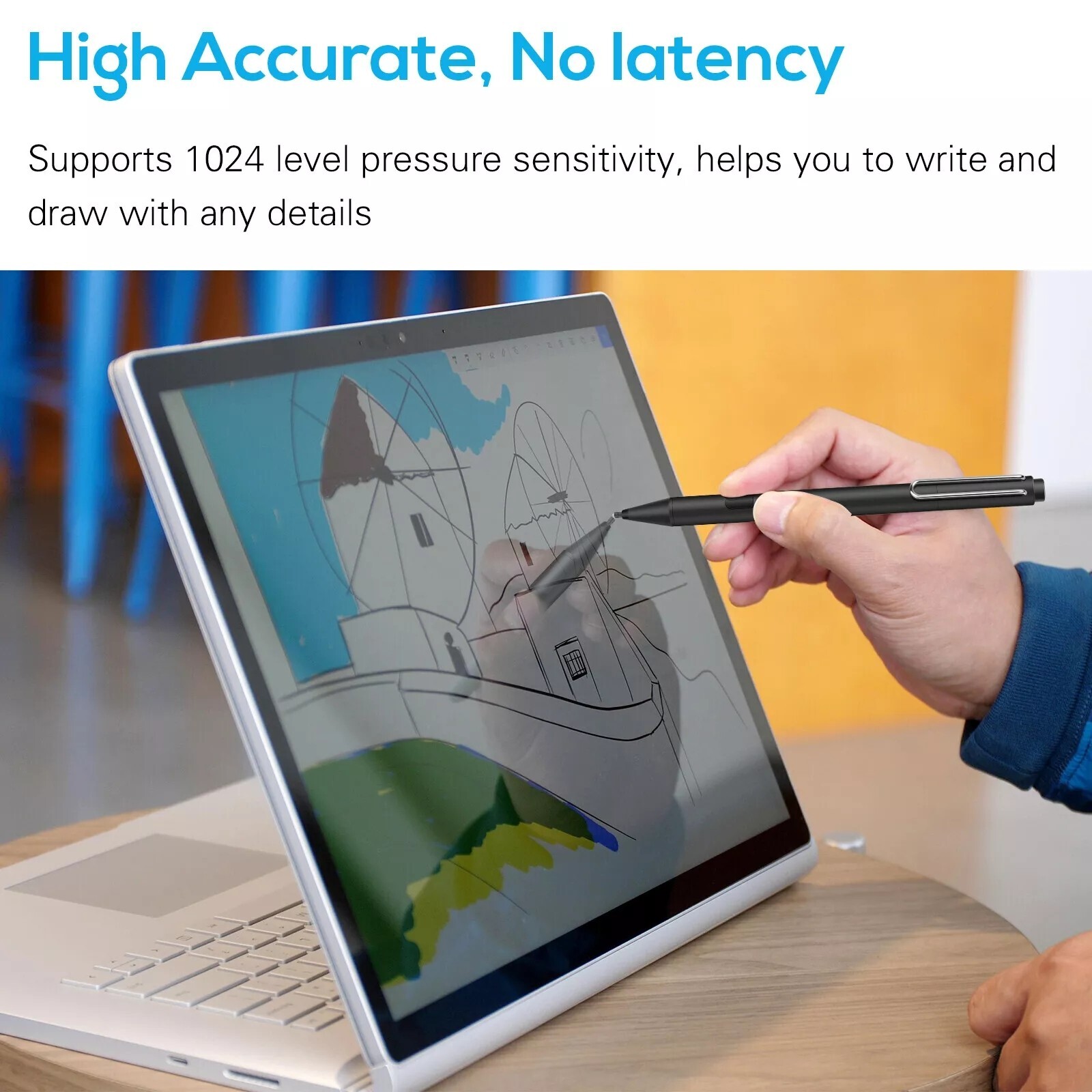 Stylus Pen For Microsoft Surface Pro 3/4/5/6/7/8/X Go 2/3 Book Latpop Studio