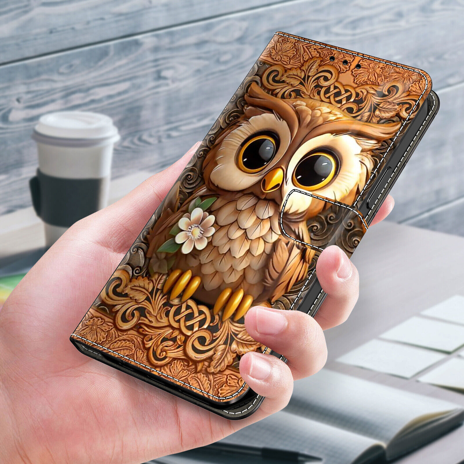 Tiger Flower Owl Wallet Cover Case For Google Pixel 3A 4 4A 5 XL 6A 7A 8A 6 7 8