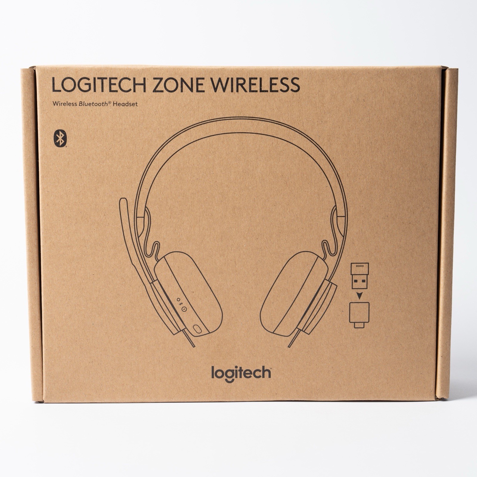 Logitech Zone Wireless Headset A00082 Bluetooth w/ USB Dongle & Bag – New