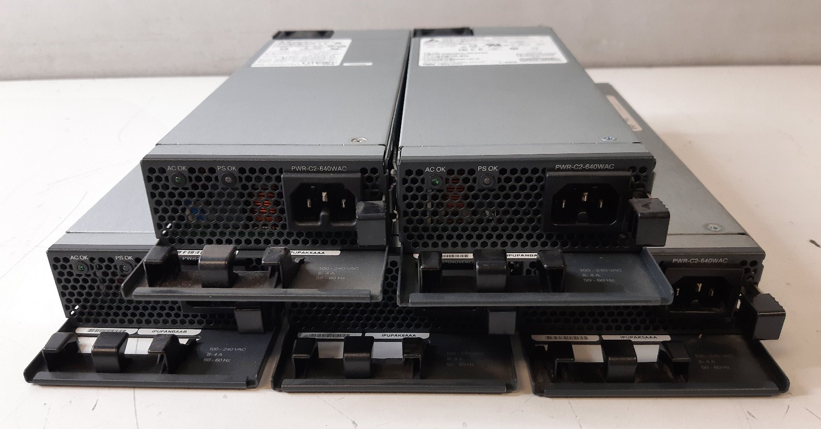 Lot of (5) Cisco PWR-C2-640WAC 640W Power Supply for Catalyst 2960-X / 3650