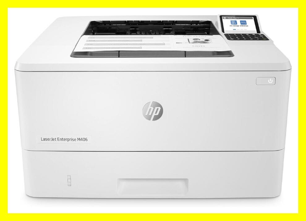 🔥HP LaserJet Enterprise M406dn Printer Model 3PZ15A ONLY 1,185 Pages! NO TONER!