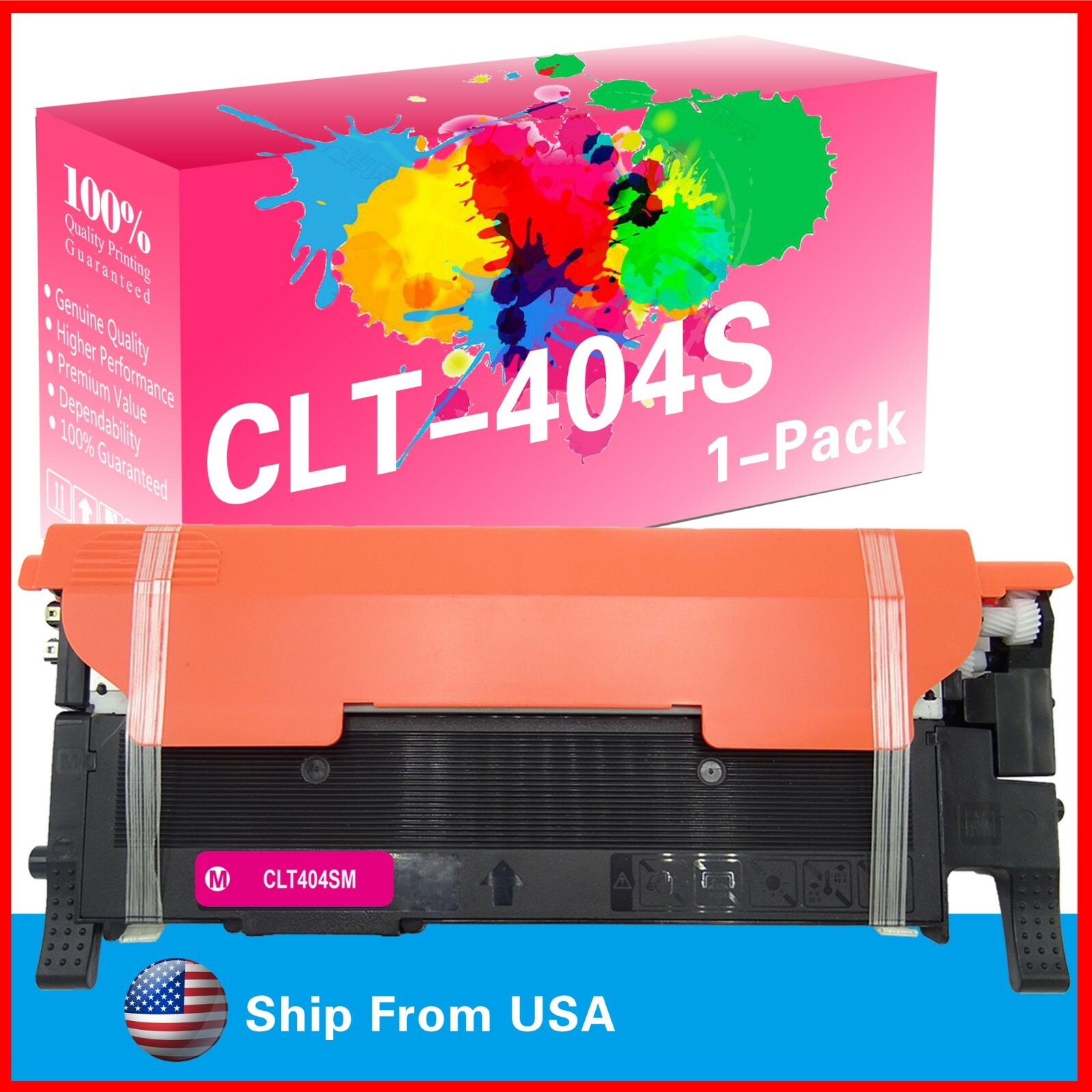 1-PK Magenta 404S CLT404 Toner cartridge for Xpress C430 SL-C430W C480FN C430W