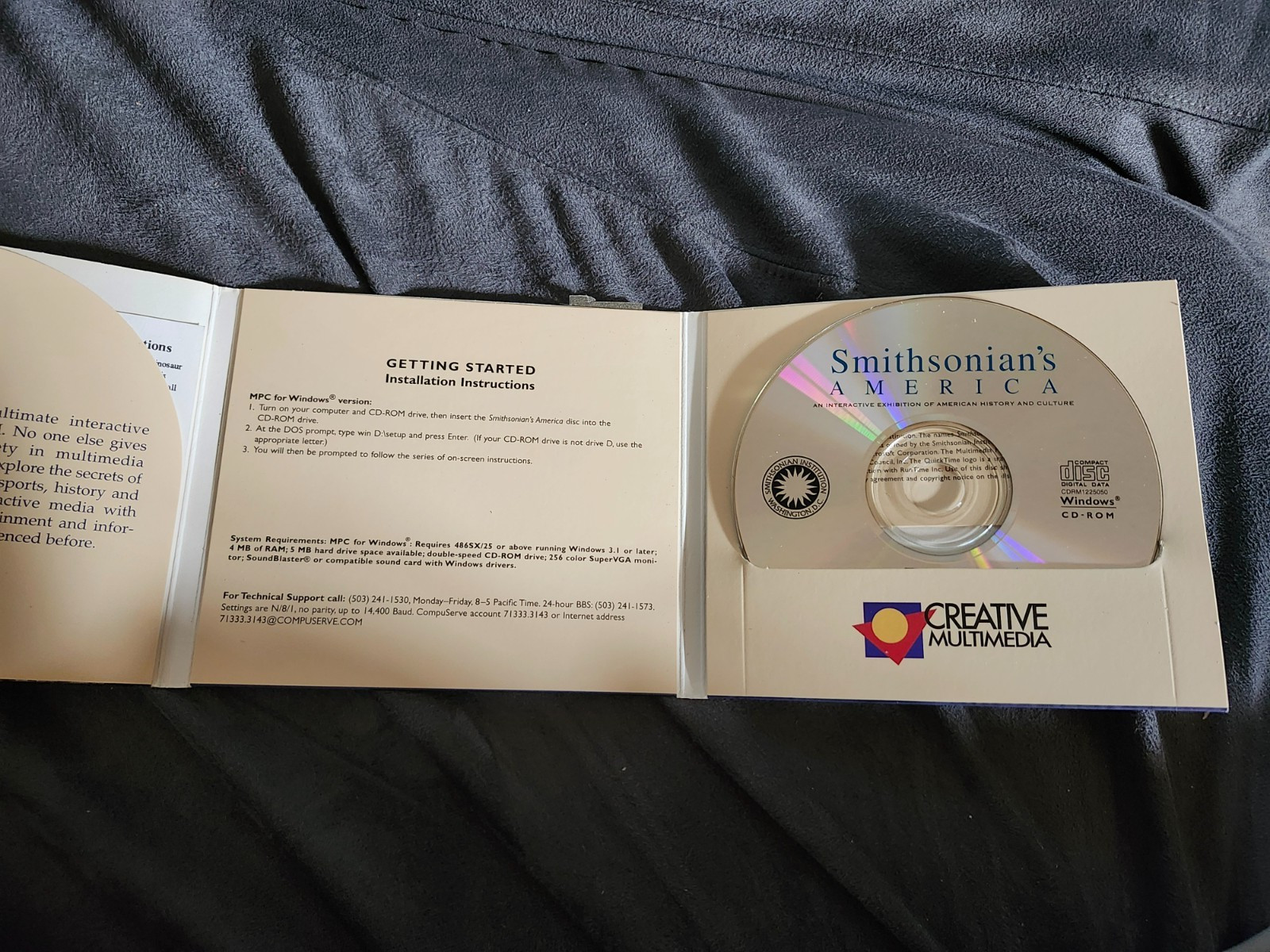 Smithsonian’s America Interactive Exhibition Of American History Culture CD ROM