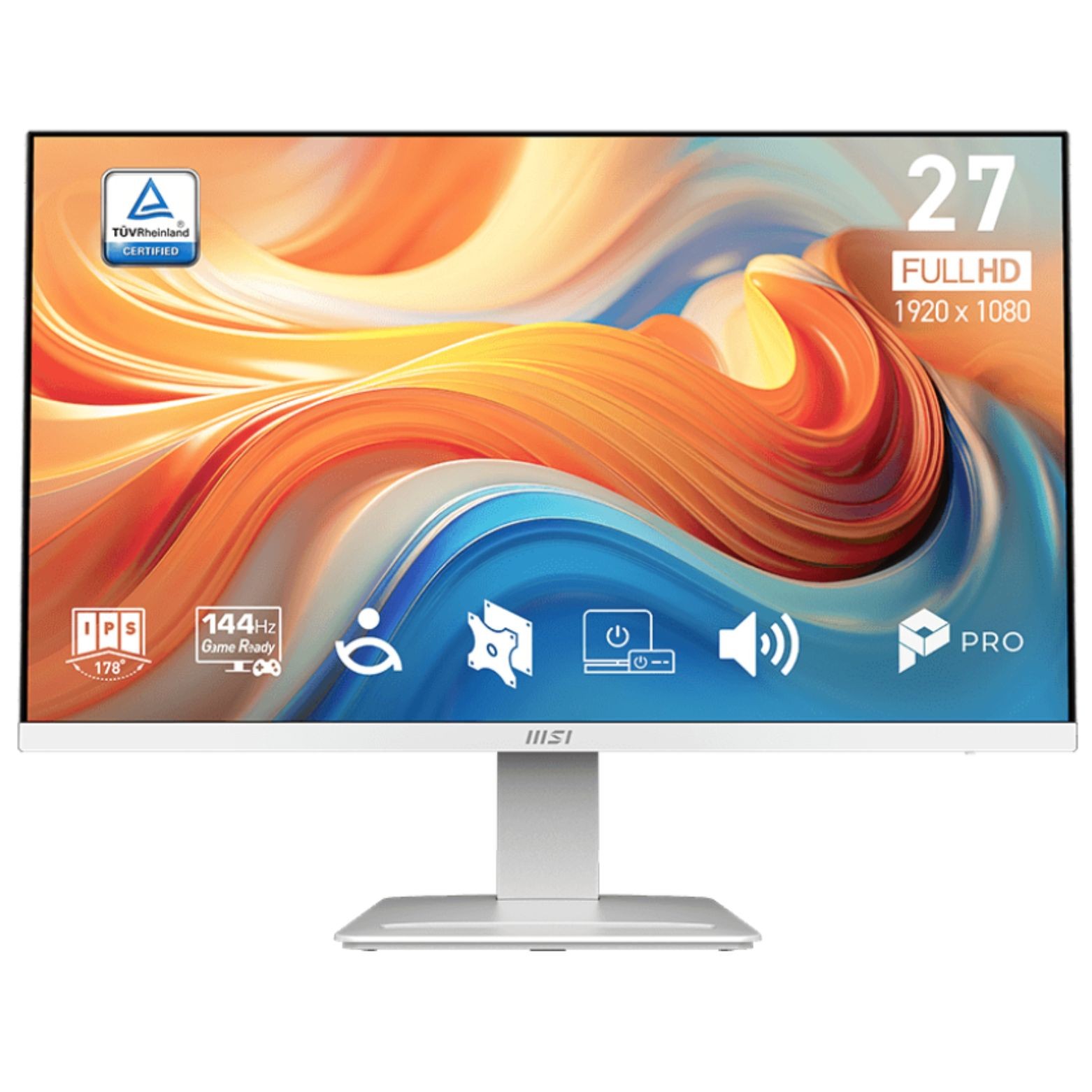 MSI PRO MP273W E14A 27″ FHD IPS Monitor 1 ms 1500:1 FreeSync DisplayPort HDMI