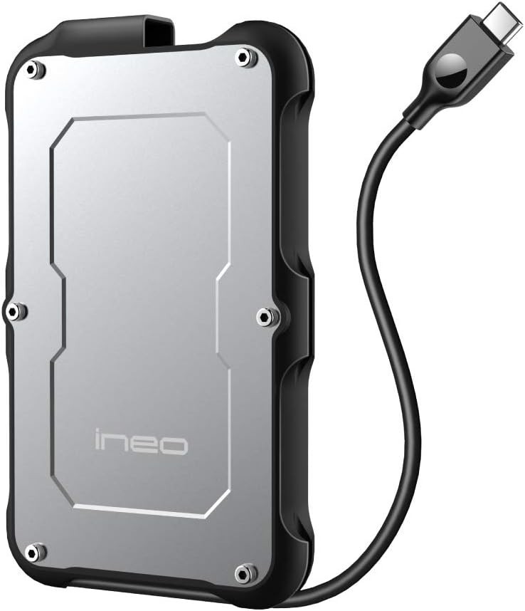 2.5″ USB-C 3.1 Hard Drive Enclosure HDD SSD External Laptop Case 9.5mm 7mm SATA