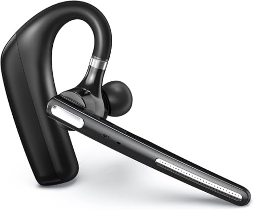 Bluetooth Headset – Wireless Headset with Microphone – 90 Days Standby/110 Day