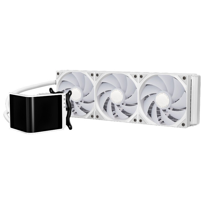 TRYX PANORAMA SE ARGB 360 White Liquid Cooler With Curved Amoled Display Asetek