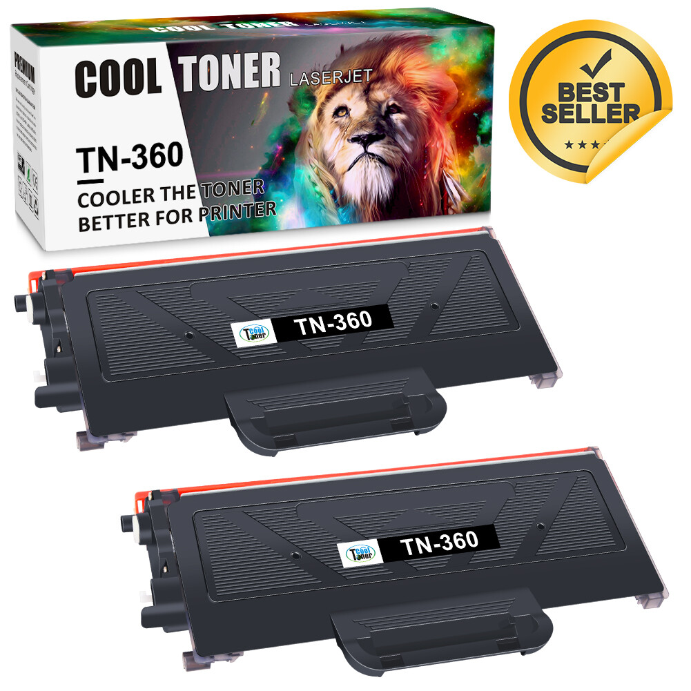 2 TN360 Toner Cartridge For Brother TN330 HL-2140 HL-2170W MFC-7340 MFC-7840W