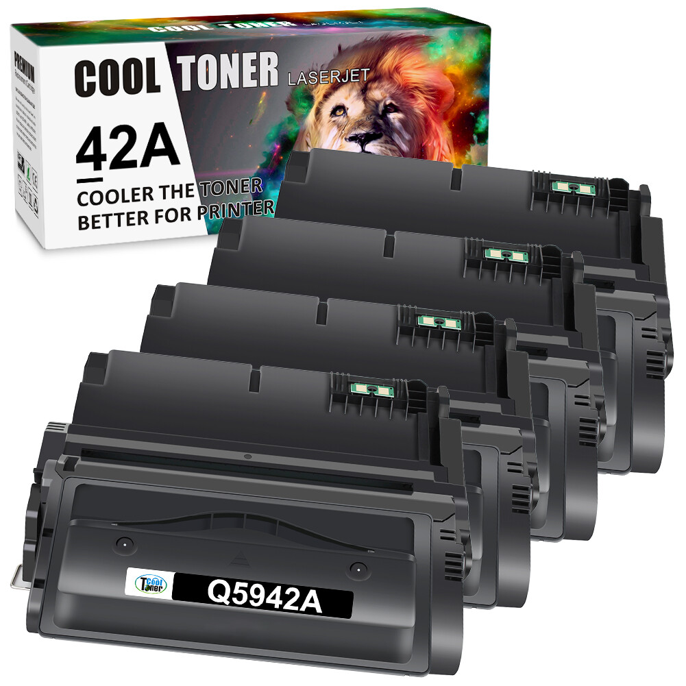 4PK Compatible with HP Q5942A 42A Toner LaserJet 4200 4250n 4250tn 4300 4350tn