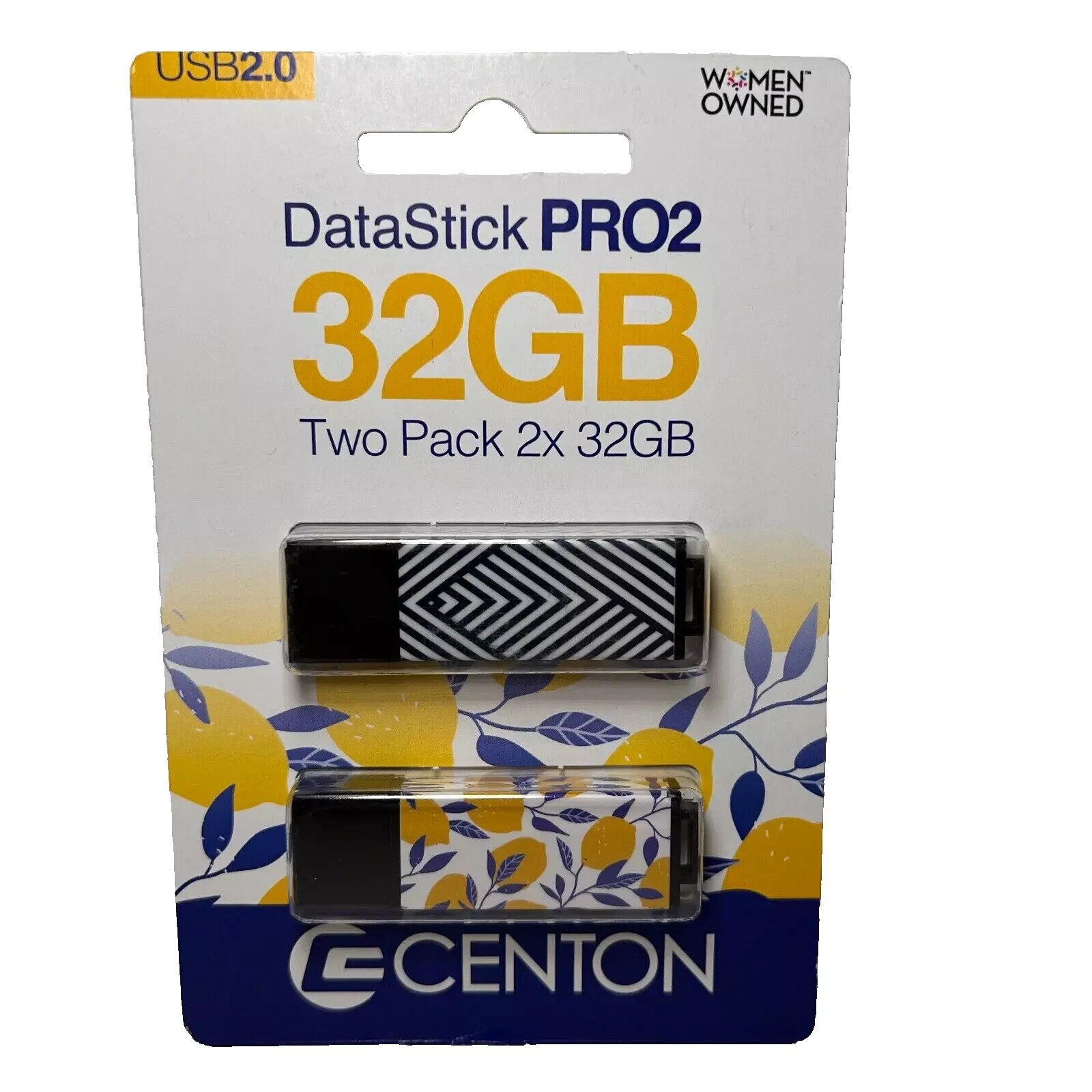 Centon 32GB USB2.0 DataStick Pro2 Thumb Drive (2 Pack) – NEW