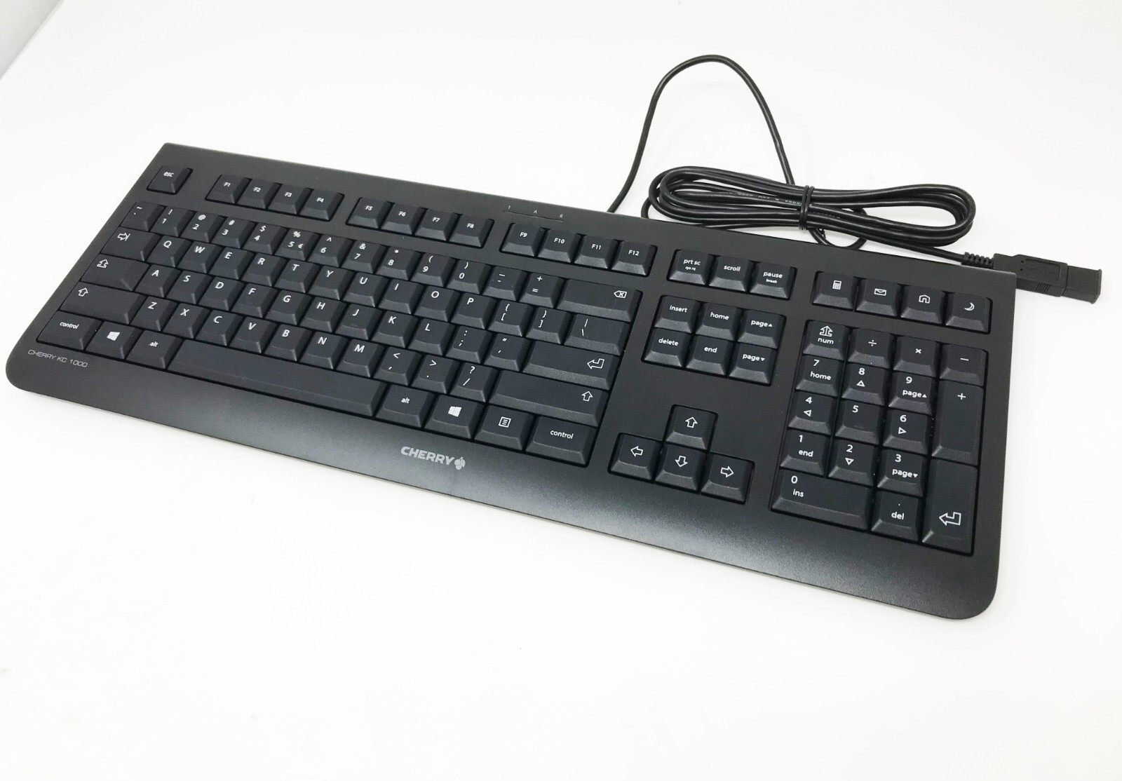 USB Wired Keyboard – Cherry KC1000 Black USB Wired Computer Keyboard