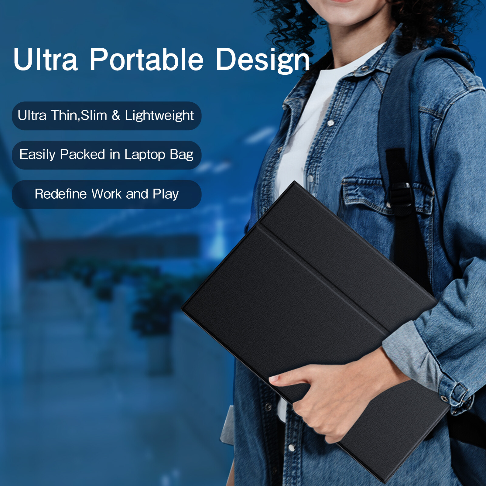 UPERFECT 15.6″ 4K Portable Monitor Display 3840*2160 mini HDMI/Type-C IPS Screen
