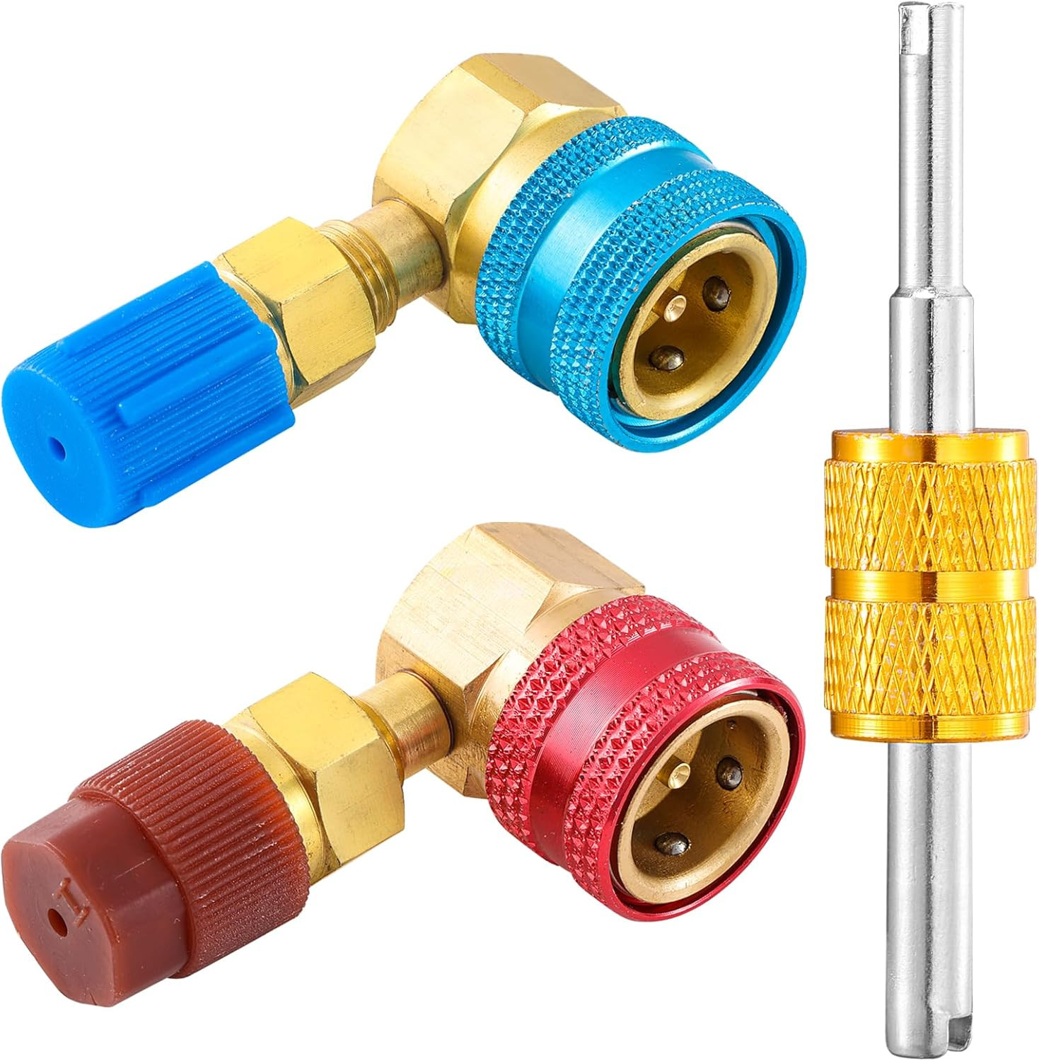 R1234YF to R134A Adapter, 90 Degrees R1234YF to R134A Conversion Adapters, R1234