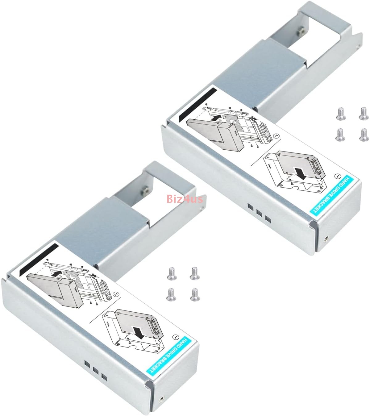 2x 9W8C4 3.5″ to 2.5″ Adapter For Dell F238F KG1CH R710 R720 R730 HDD Tray Caddy