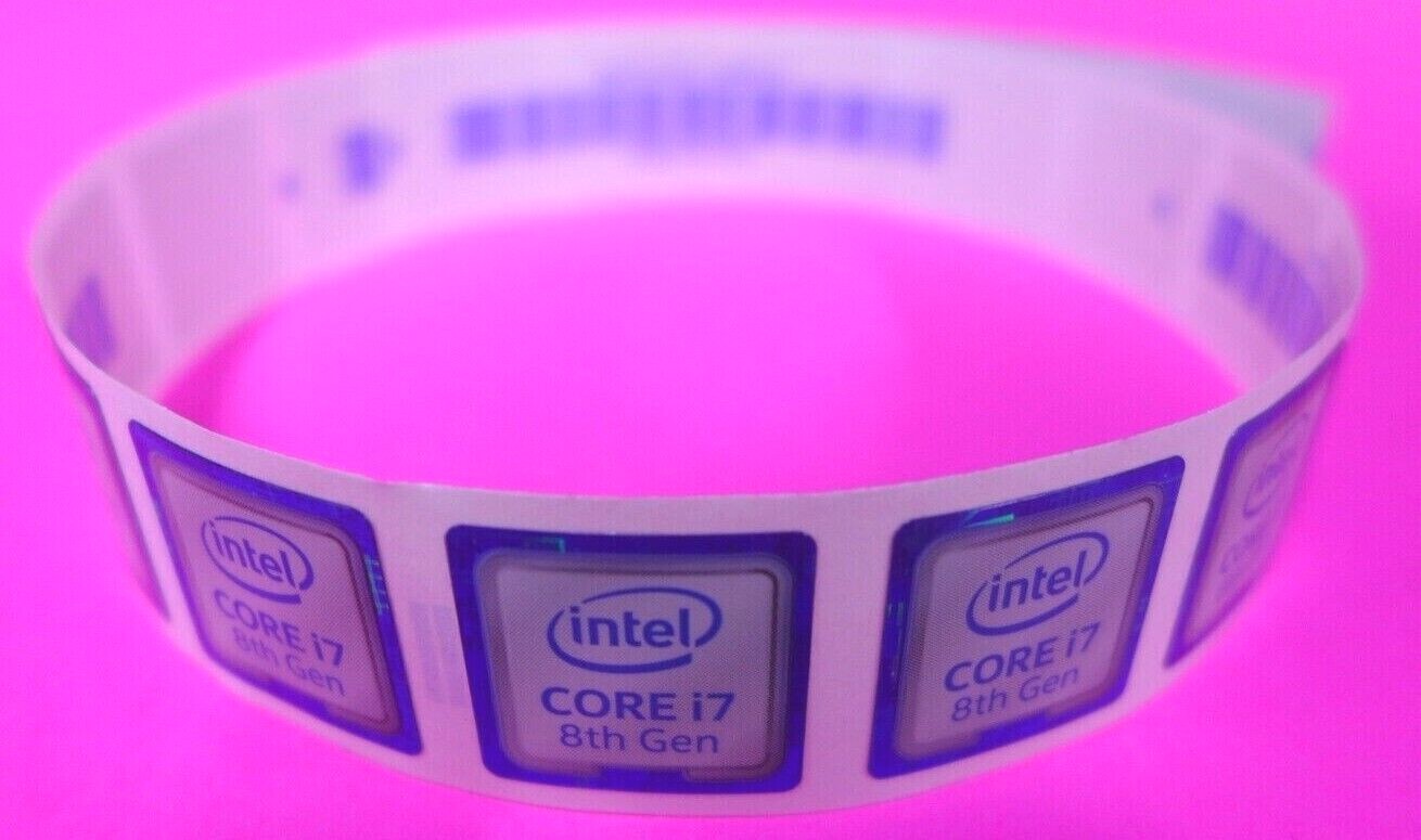 (Lot of 20) NEW Intel Core i7 8th Gen Sticker 335519-001