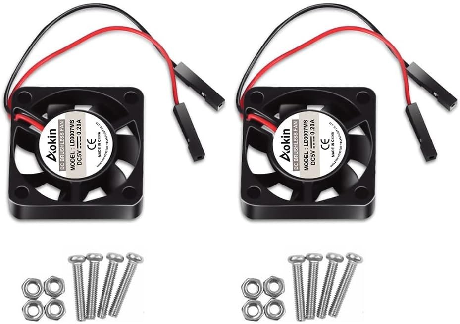 30mm 2-Pcs Cooling Fan Set for Raspberry Pi – Optimal Heat Management Solution