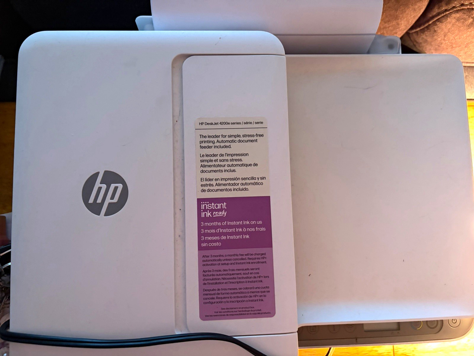 HP DeskJet 4200 Series Wireless Color All-in-One Inkjet Printer Scan Copy