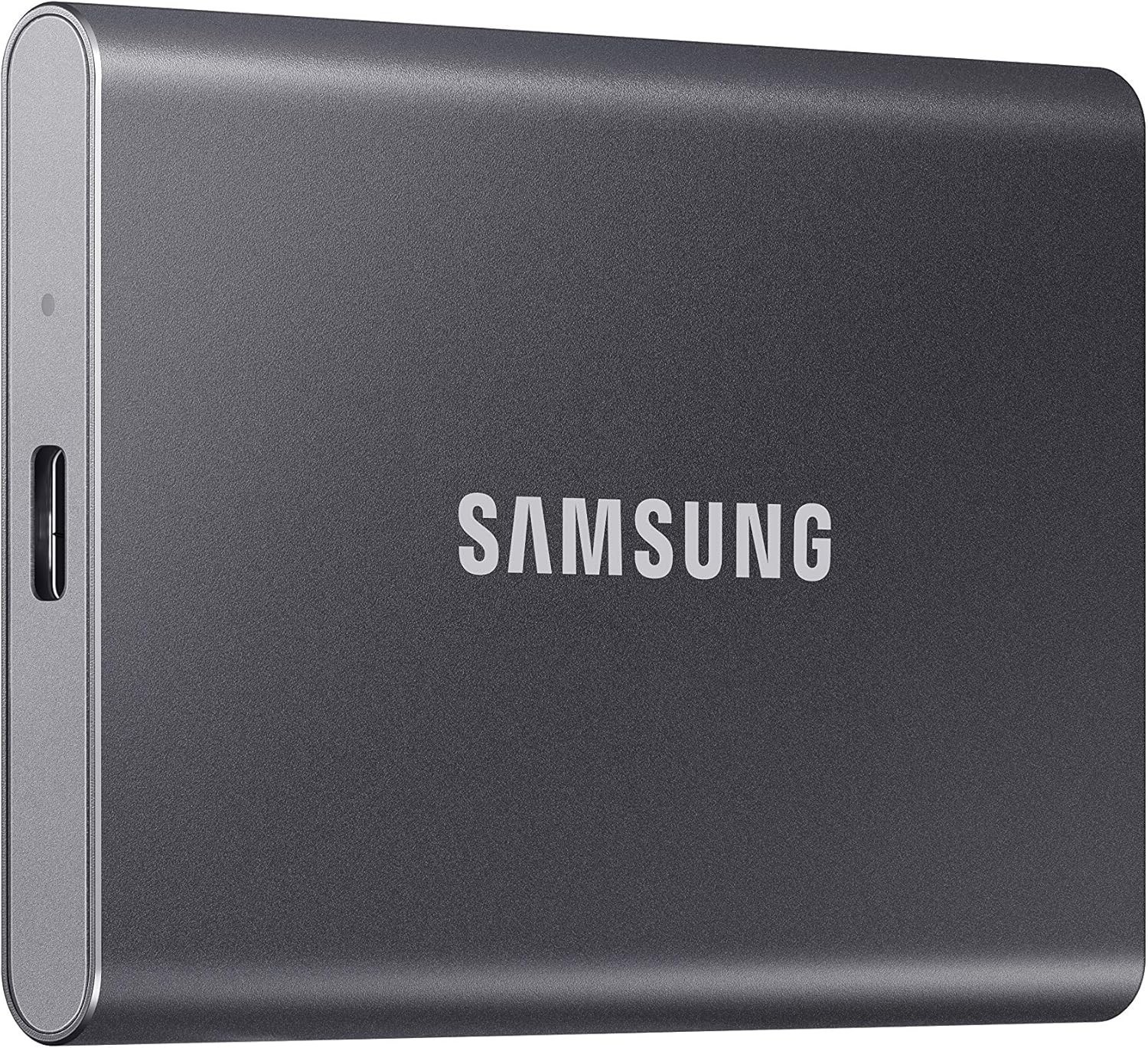 Samsung – T7 4TB External USB 3.2 Gen 2 Portable SSD MU-PC4T0T- Gray Excellent