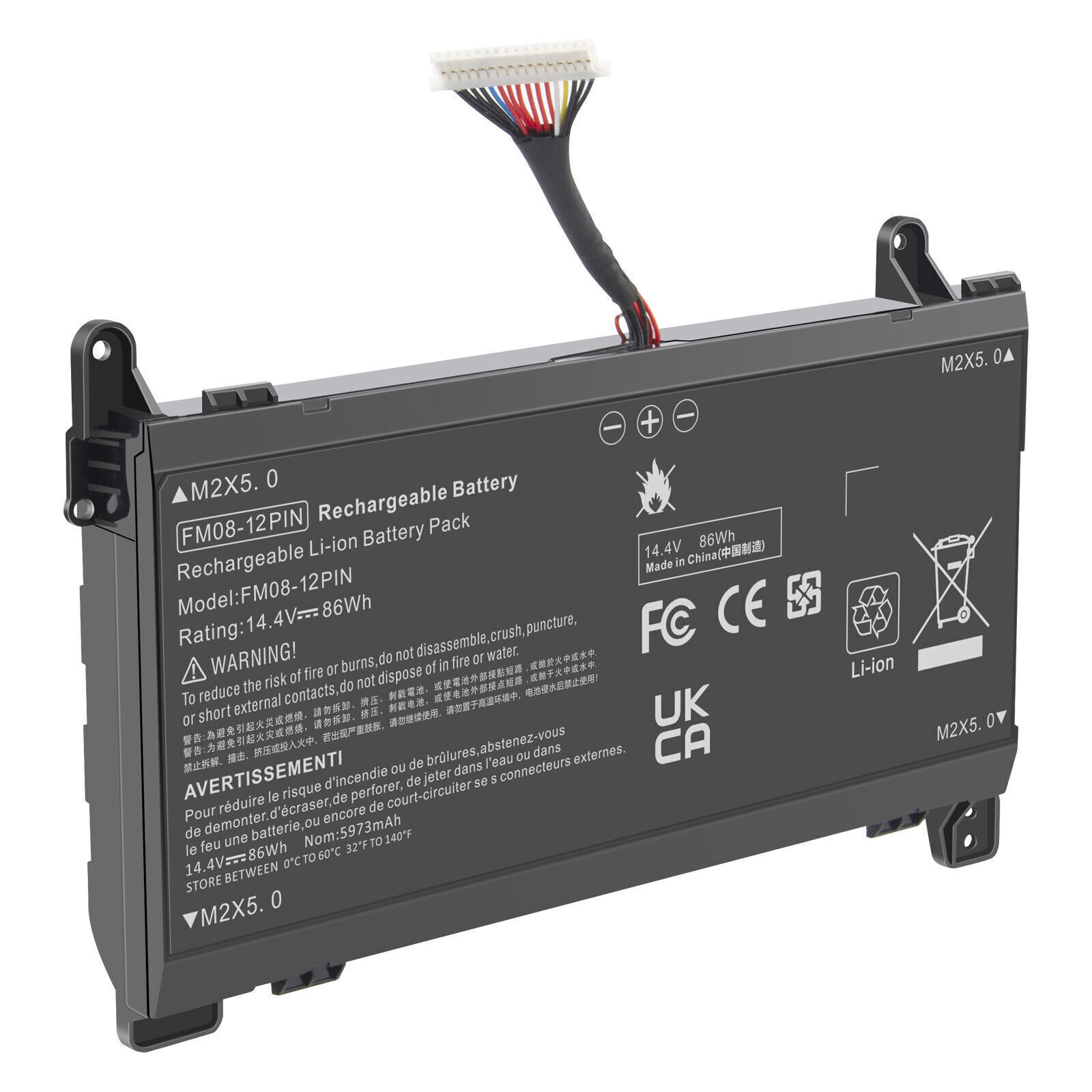 12Pin FM08 Battery for HP Omen 17-AN013TX 922752-421 HSTNN-LB8A TPN-Q195 Laptop
