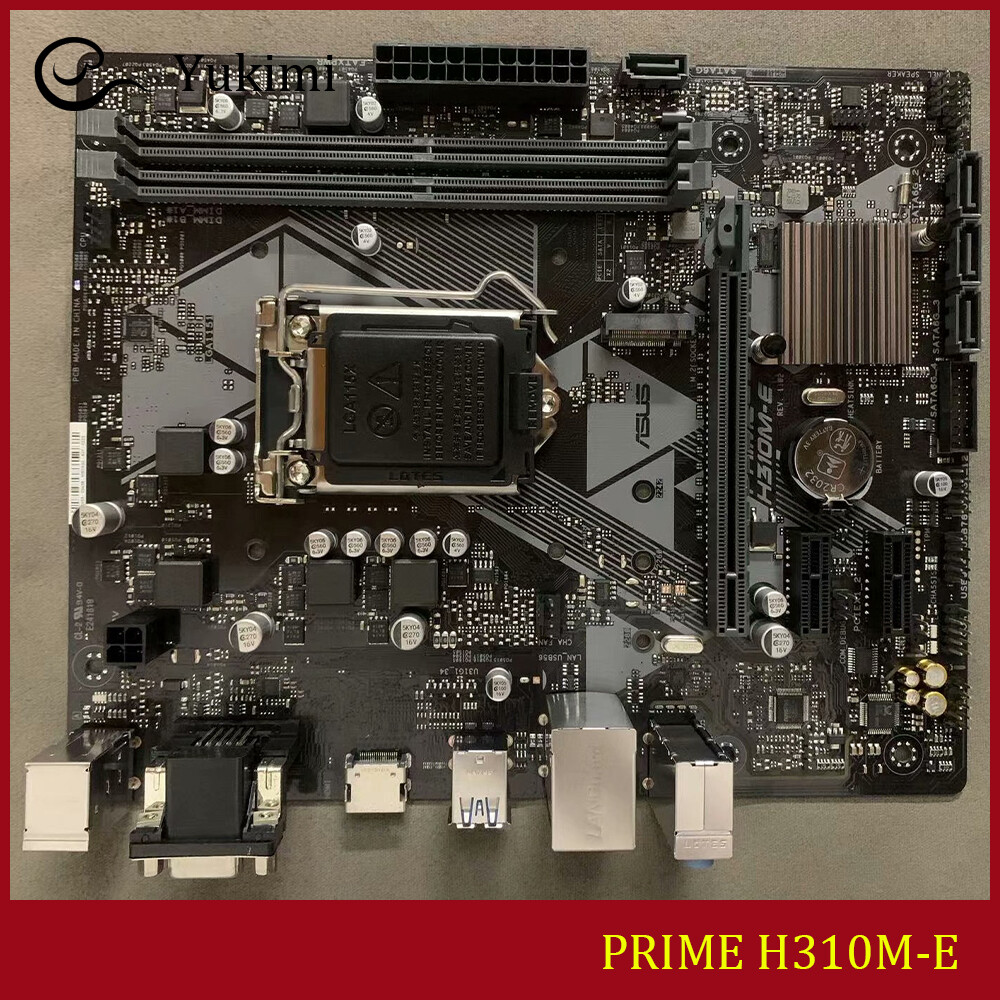 FOR ASUS PRIME H310M-E LGA1151 DDR4*2 32GB D-sub HDMI 1.4b VGA Motherboard Test