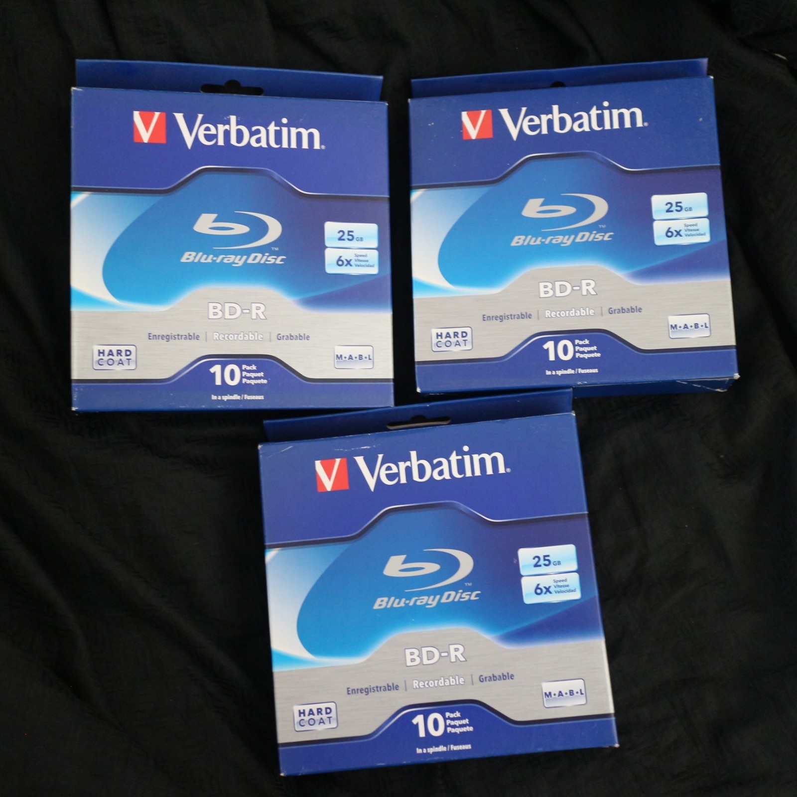 VERBATIM 6X Blu-Ray BD-R 25GB Branded Logo 30 discs 97238