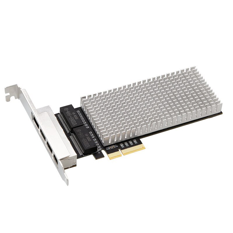 I225 Chips RJ45 Network Adapter PCIe x4 4 Port 2.5Gbps Gigabit Etherent Lan Card
