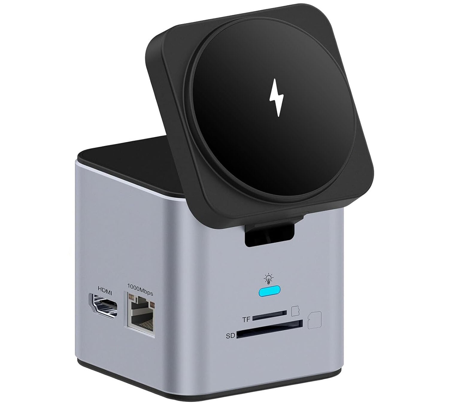 USB Type-C Docking Station – Wireless & Wired Charging- RJ45- Data Cards -9 in 1