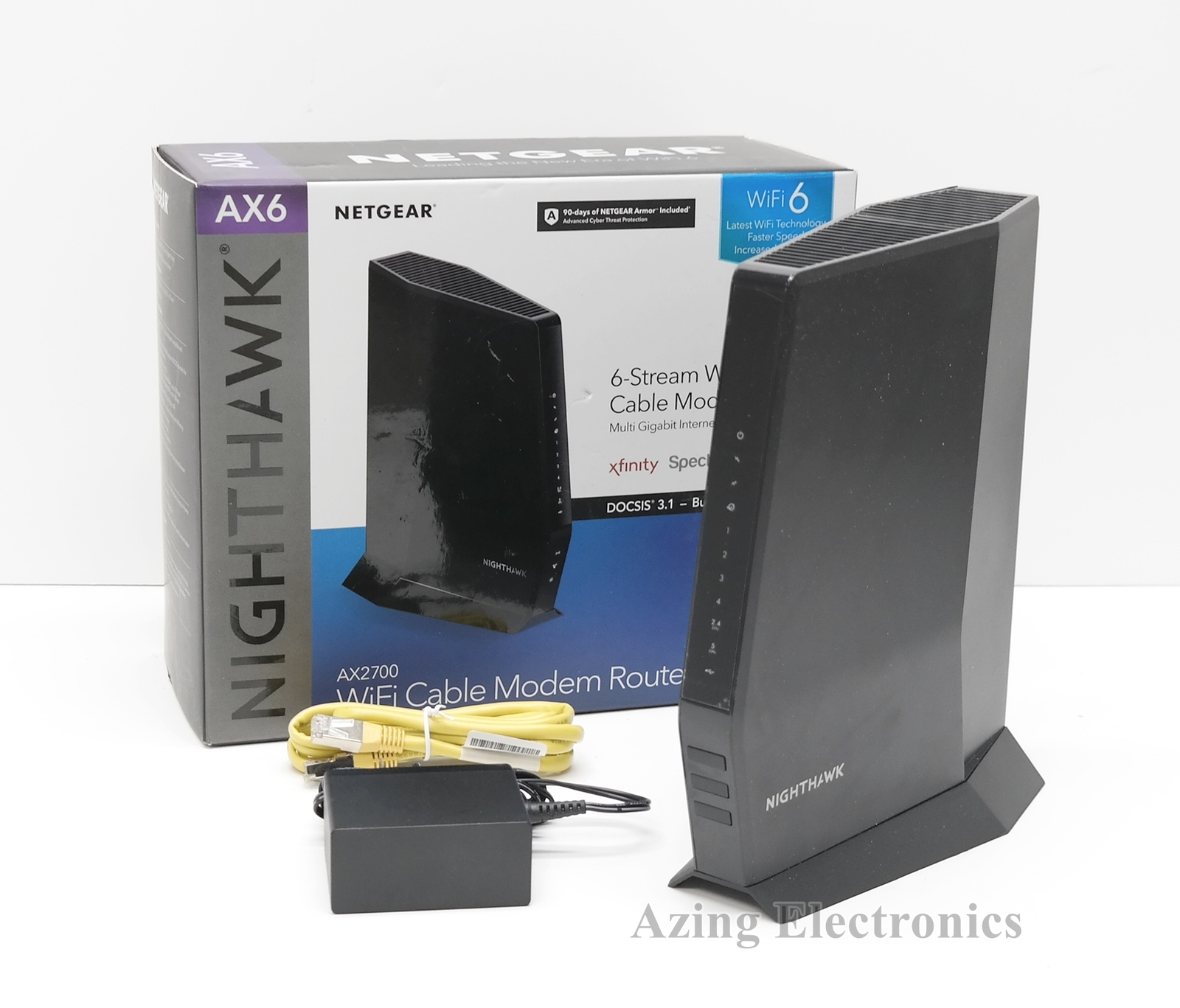 NETGEAR Nighthawk CAX30 AX2700 Wi-Fi 6 Cable Modem Router