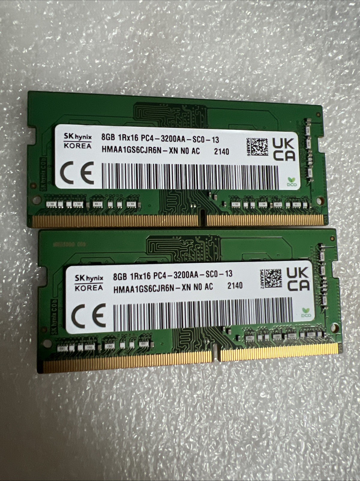 SK Hynix 8GB 1Rx16 3200 SODIMM – HMAA1GS6CJR6N – XN