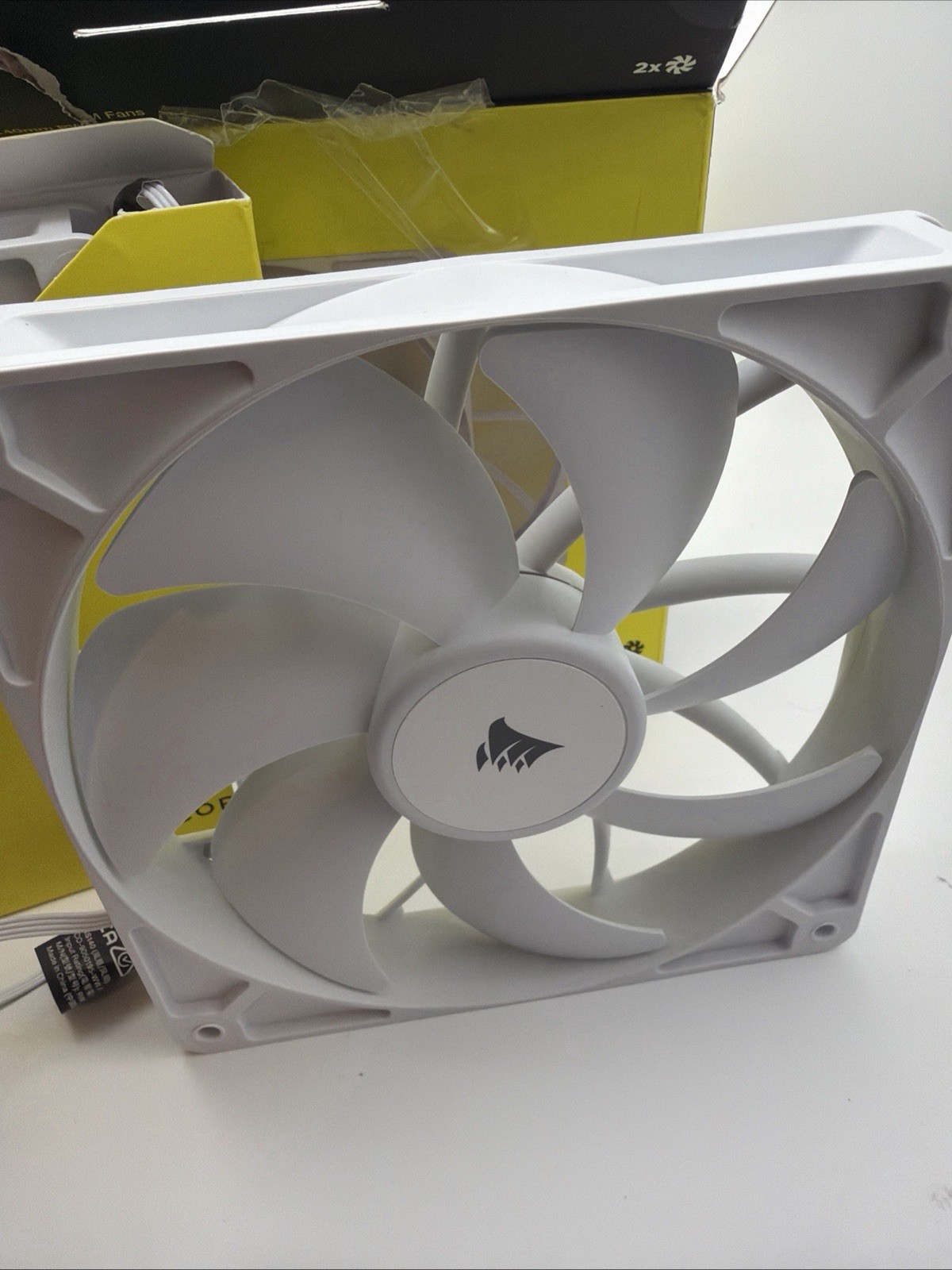Corsair RS140 ARGB 140mm White Case Fans (Pack of 2) PWM