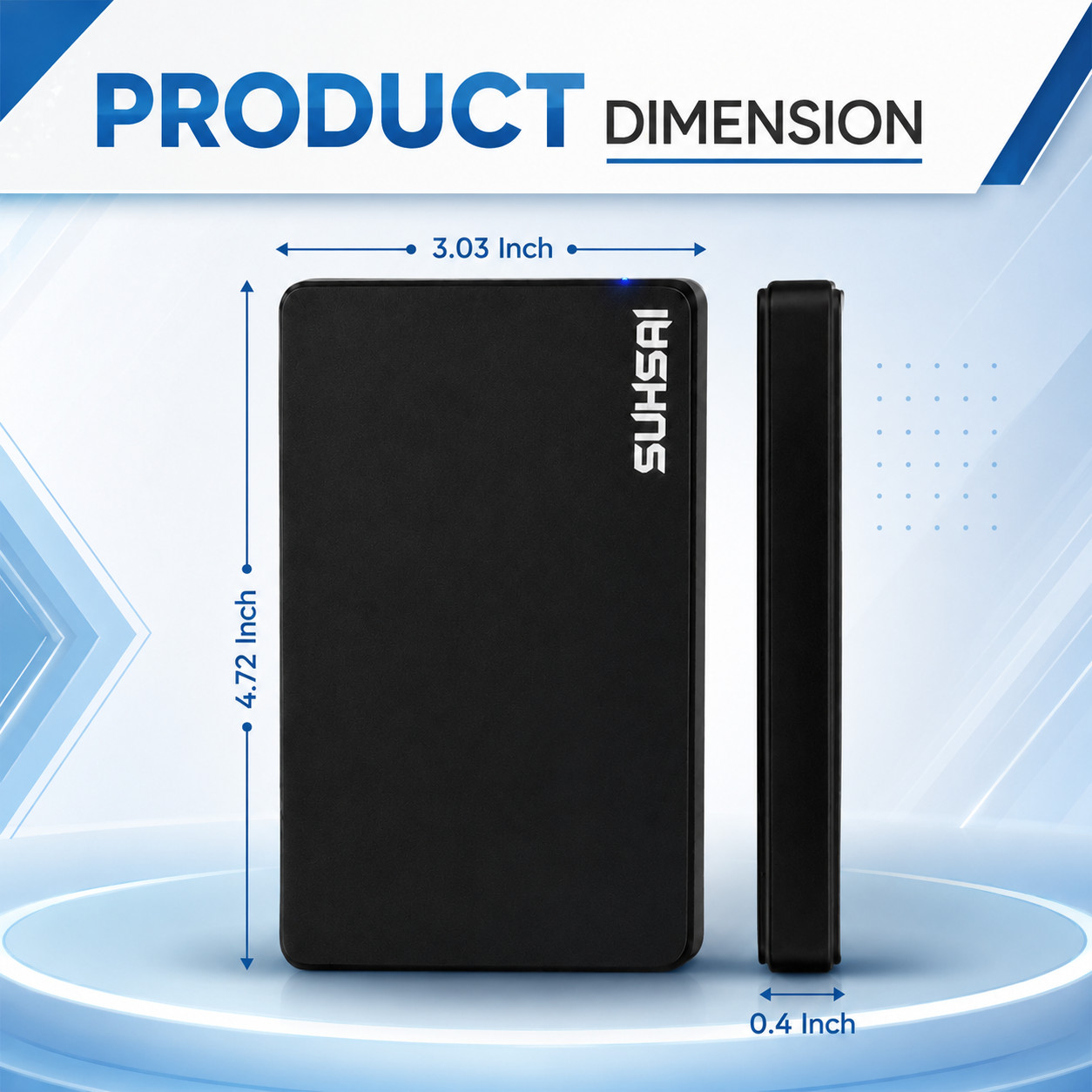 1TB External Hard Drive USB 3.0 Portable HDD PC Laptop & Mac Backup Storage 2.5″