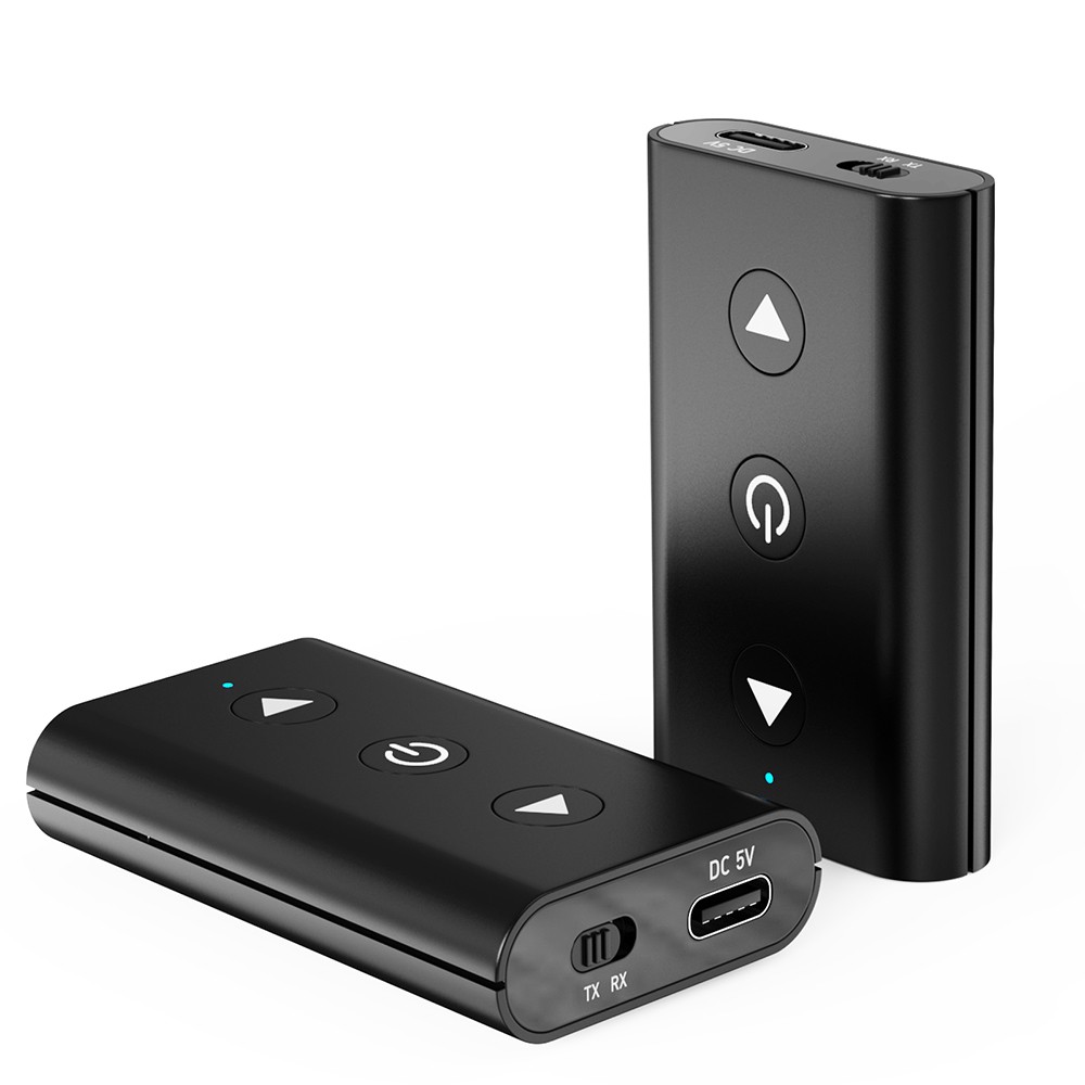 Bluetooth 5.0 Transmitter Receiver 3.5mm AUX Audio Adapter for Stereo Headphones