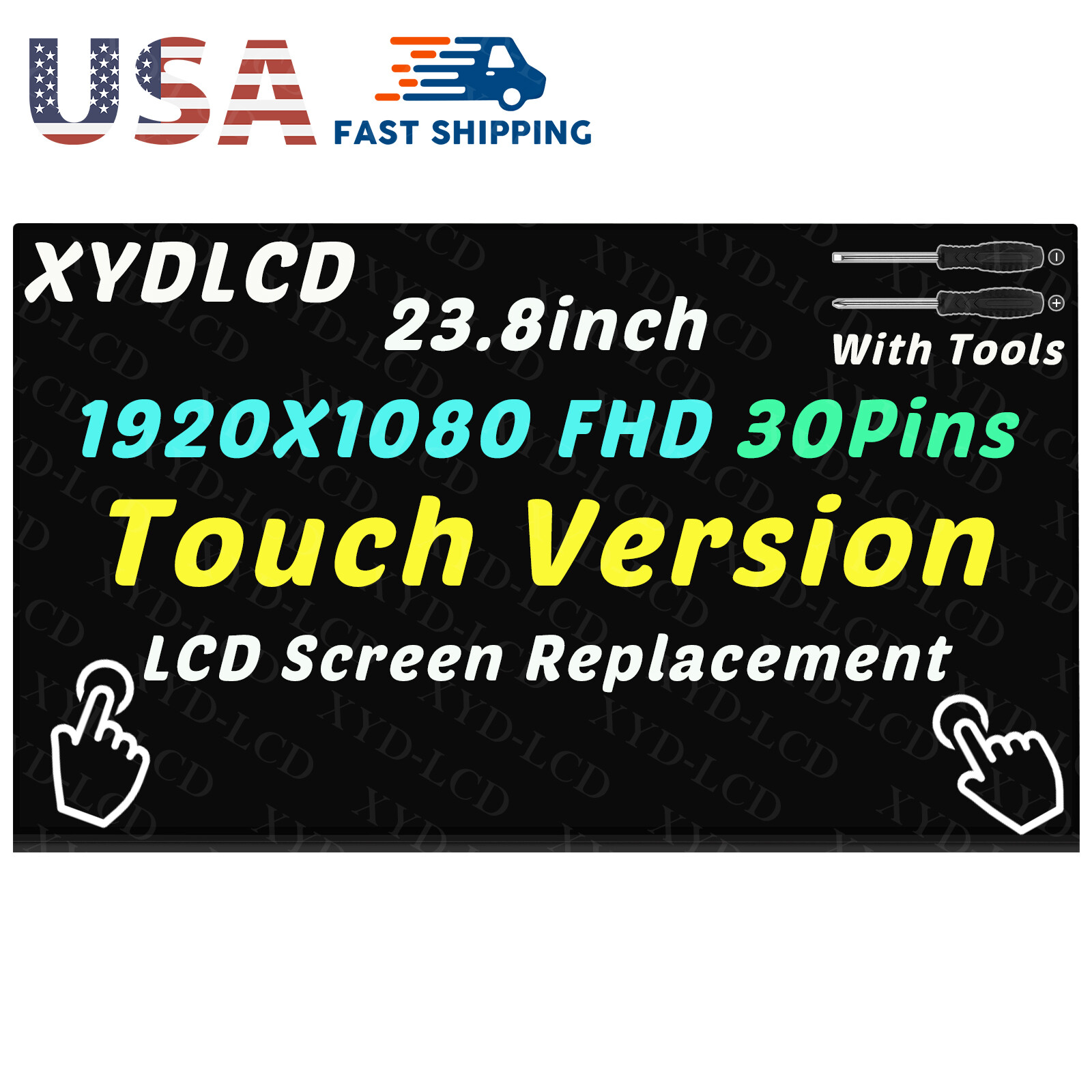 23.8″ for HP 24-F0020D 24-F0022DS All-in-One LCD Touch Screen Display Borderless