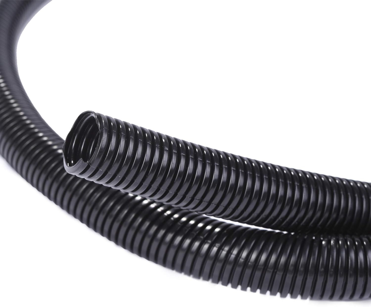 25Ft – 1/2 Inch Split Wire Loom Tubing – Black