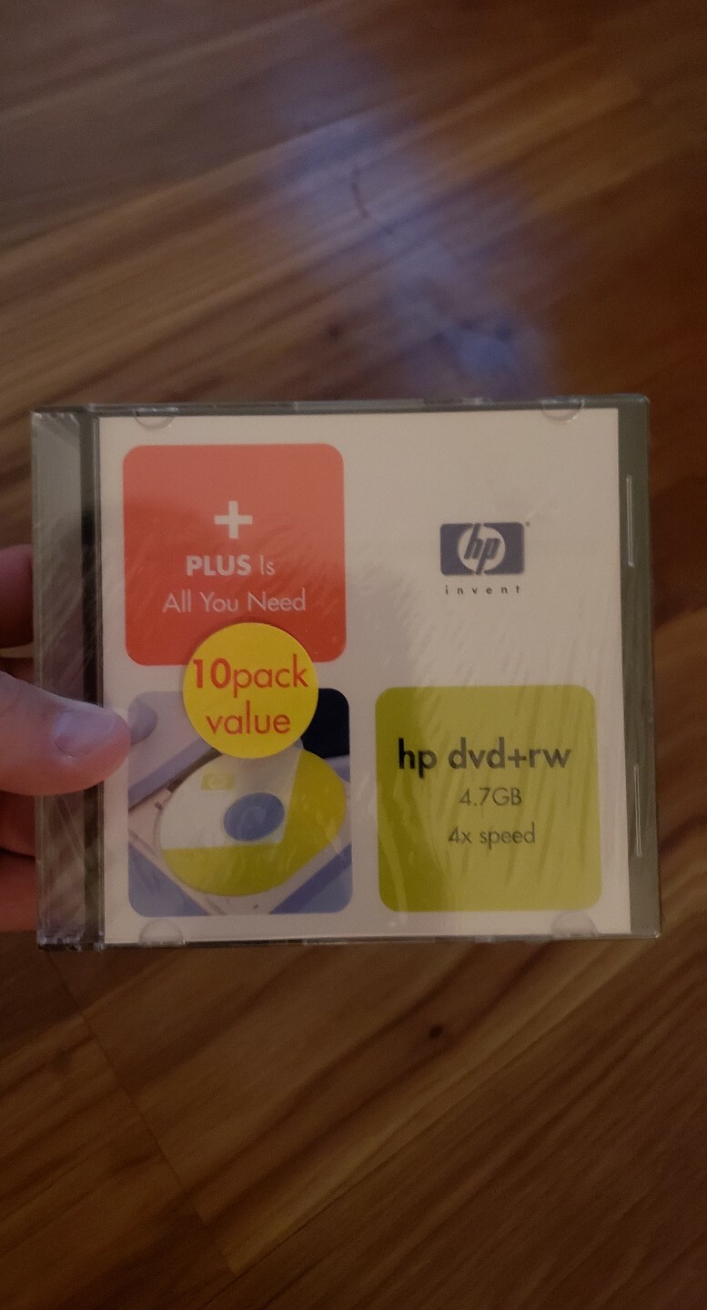 HP 4.7GB 1x/2.4 DVD+RW 10pcs in Slim Jewel Case – Free US Shipping! Sealed new