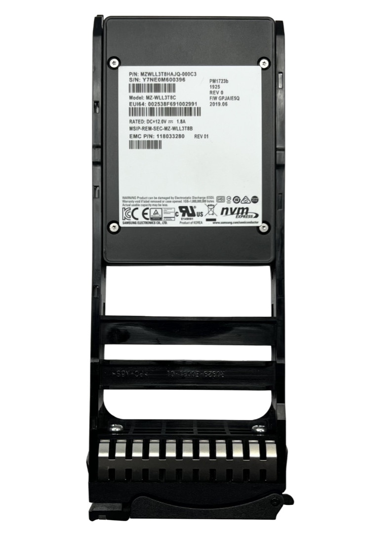EMC 3.84TB NVMe U.2 G3 x4 2.5″ SSD Samsung MZ-WLL3T8C PM1723b 118033280