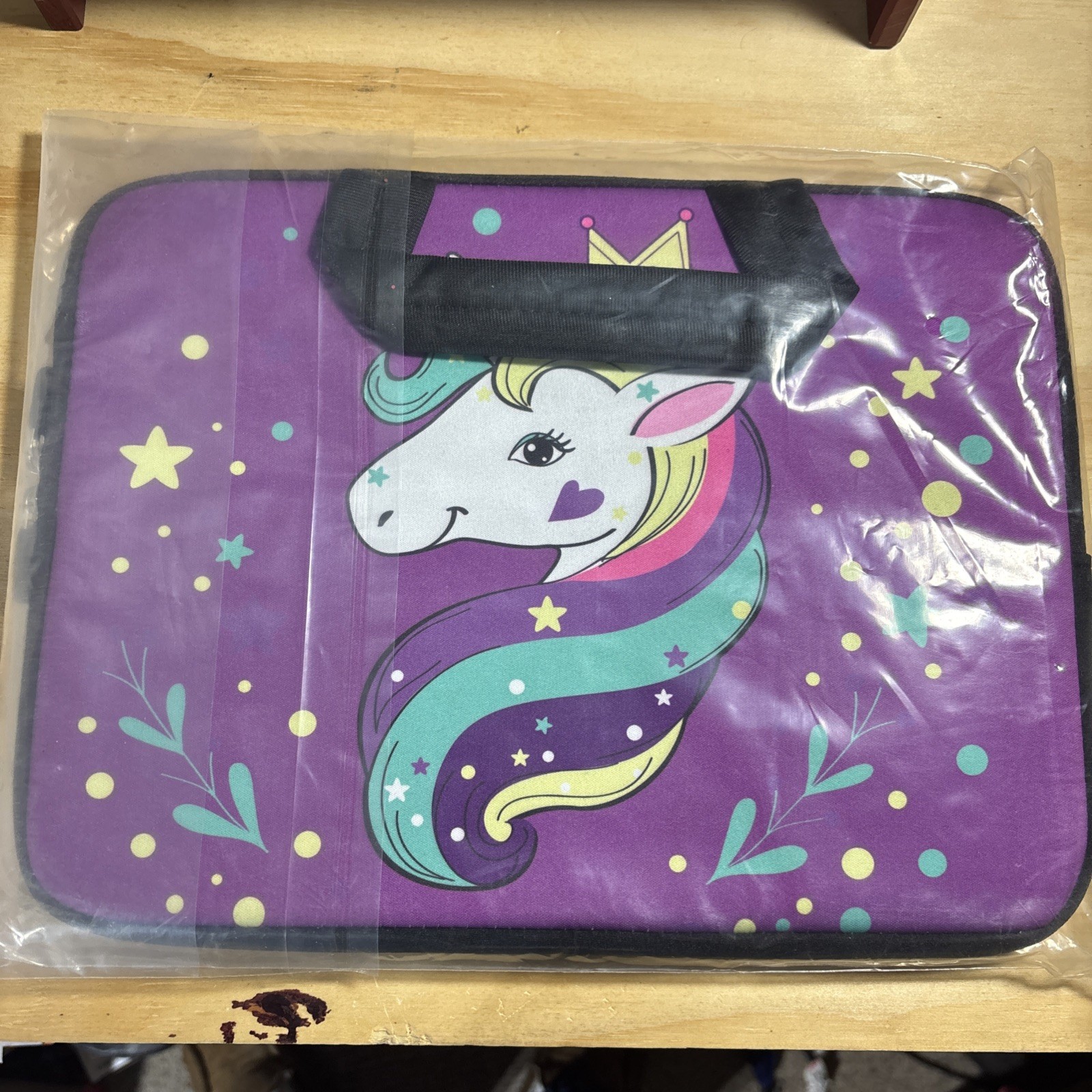 11 11.6 12 12.1 12.5 inch Laptop Carrying Bag Chromebook Case Purple Unicorn