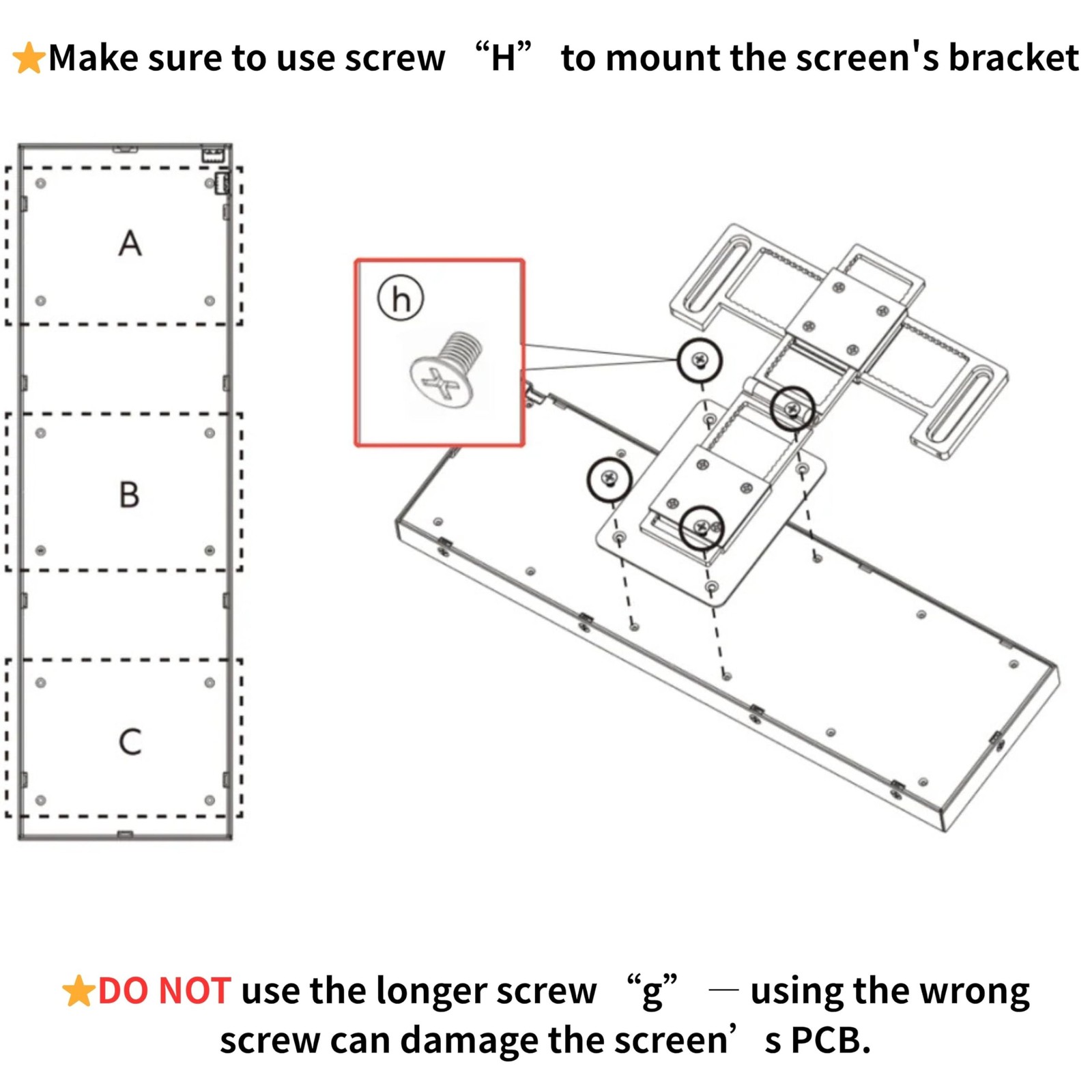 8.8″ Universal Screen for PC – Adjustable Mounting for Any Computer Setup – C…