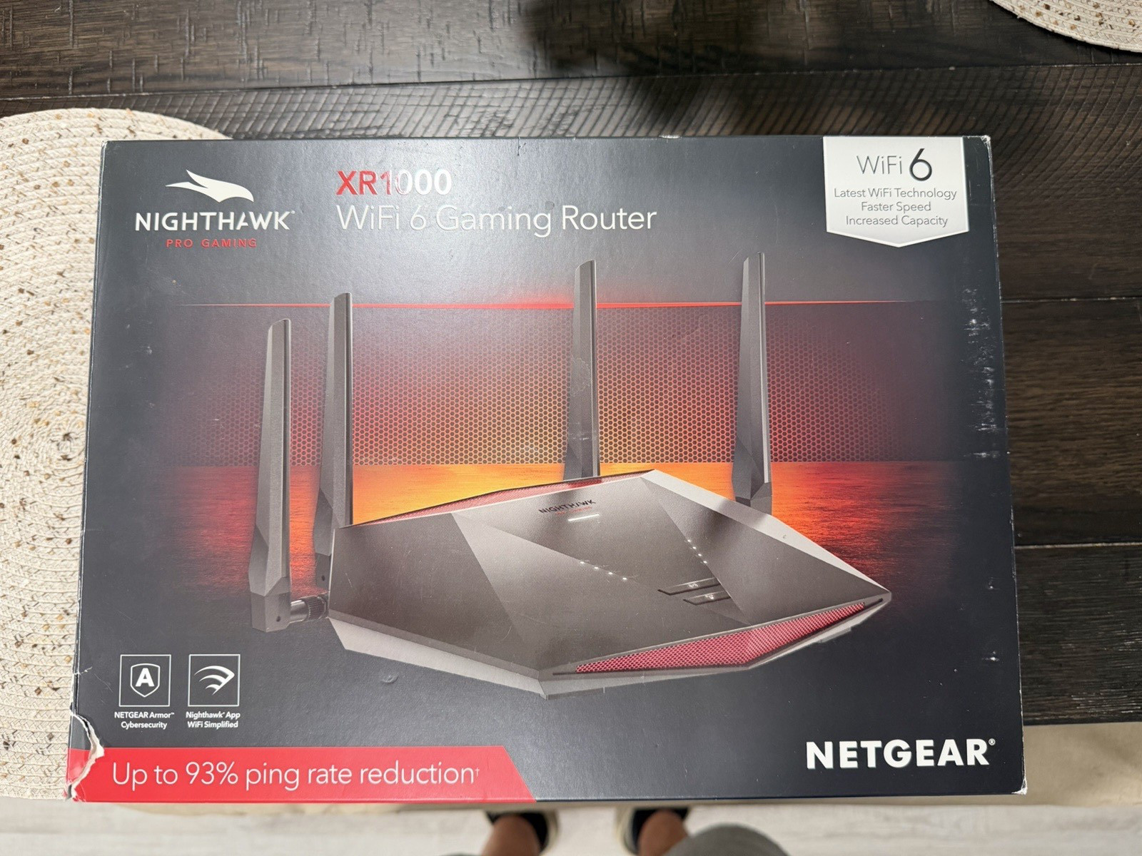 NETGEAR Nighthawk Pro Gaming XR1000 WiFi 6 Dual-Band AX5400 4-Port