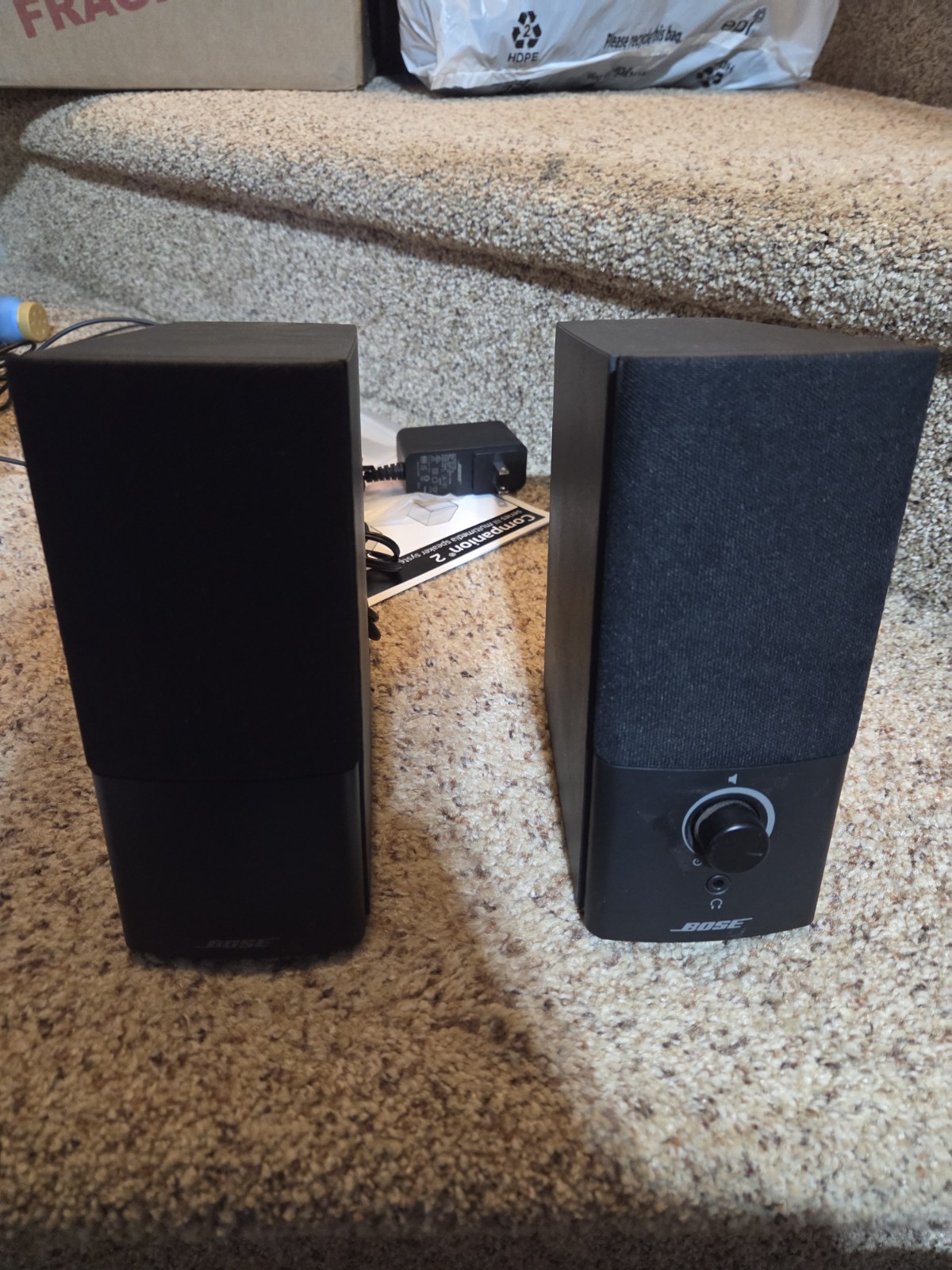 Bose Companion 2 Series III Multimedia Speaker System Aux Laptop Desktop – Works