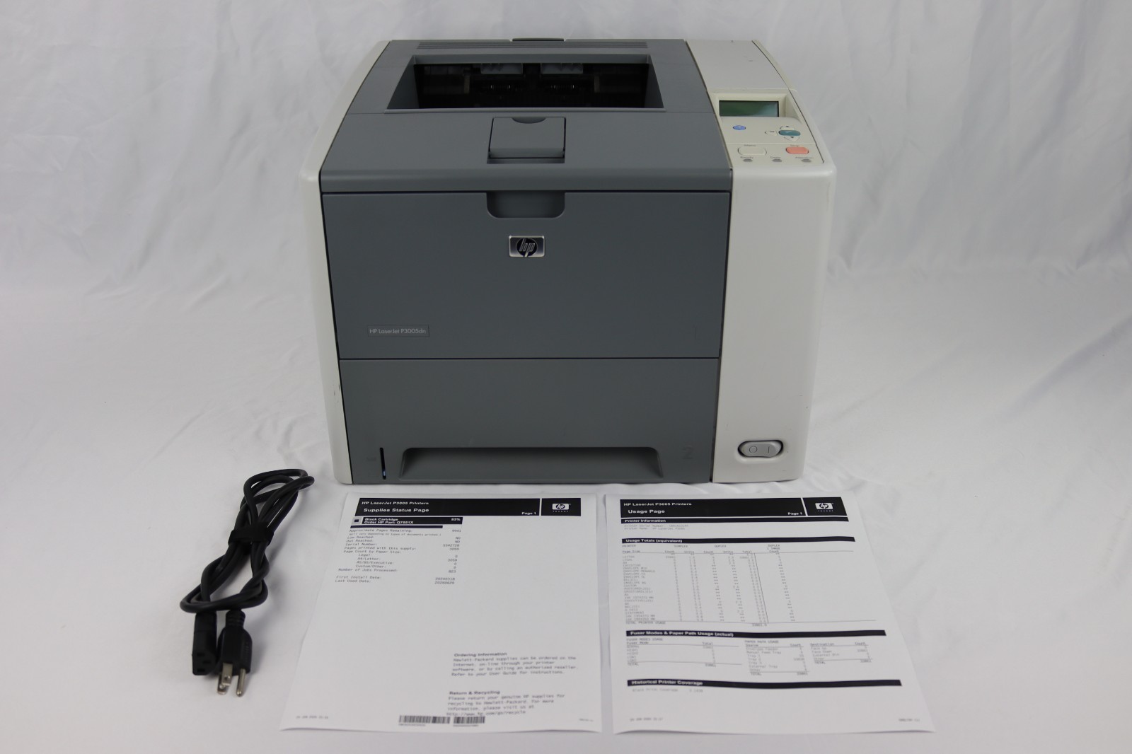 HP LaserJet P3005DN Network Printer – 83% Compatible Toner – 33,861 Pages – Test
